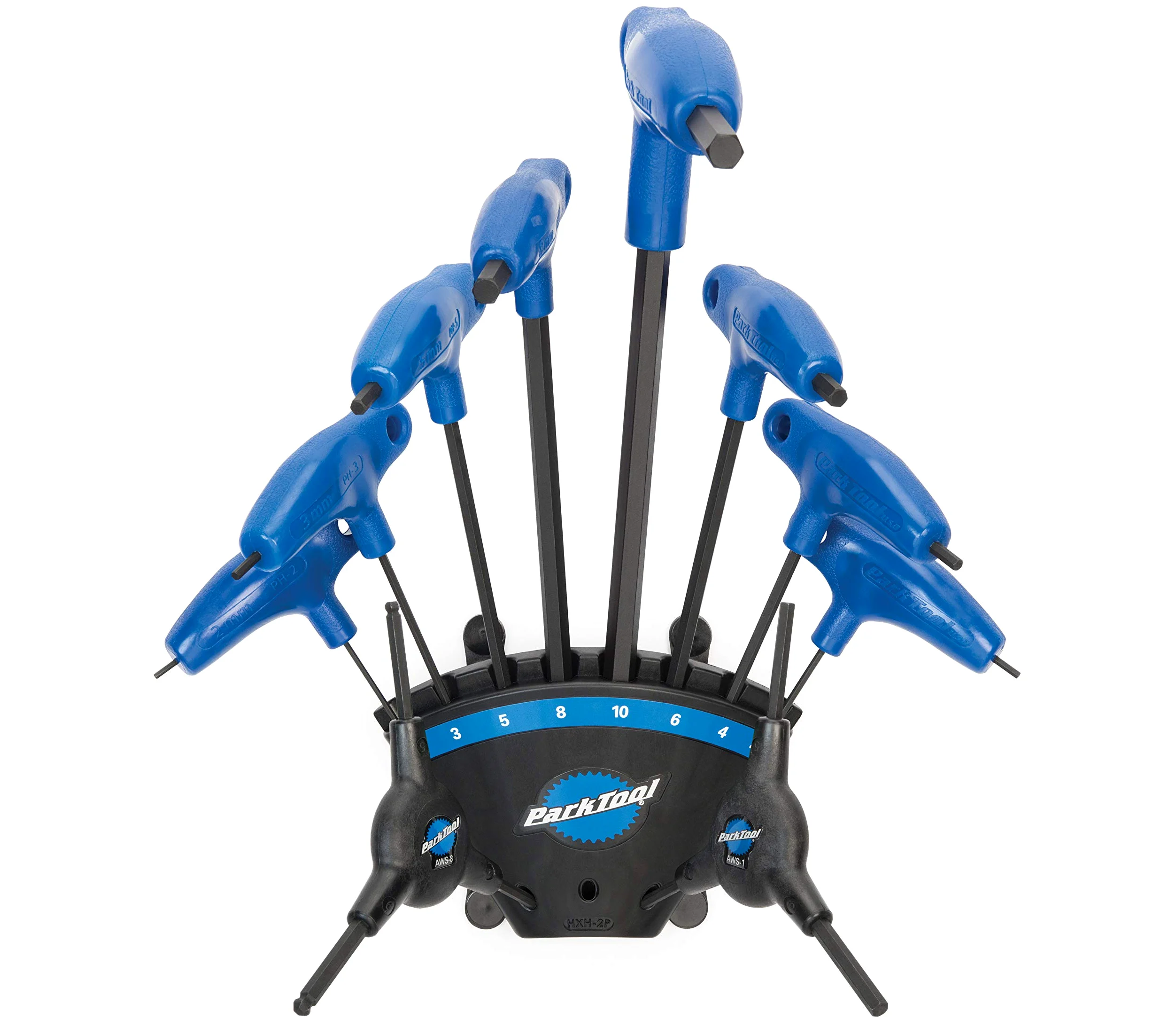 Park Tool PH-1.2 Zestaw kluczy sześciokątnych z uchwytem P, niebieski