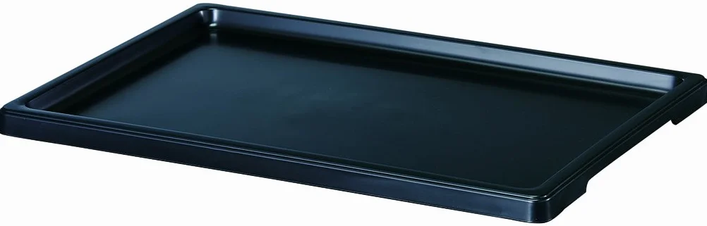 Japo?ski spodek plastikowy z zaokr?glon? kraw?dzi? do bonsai 23,5x16x1 cm - A8
