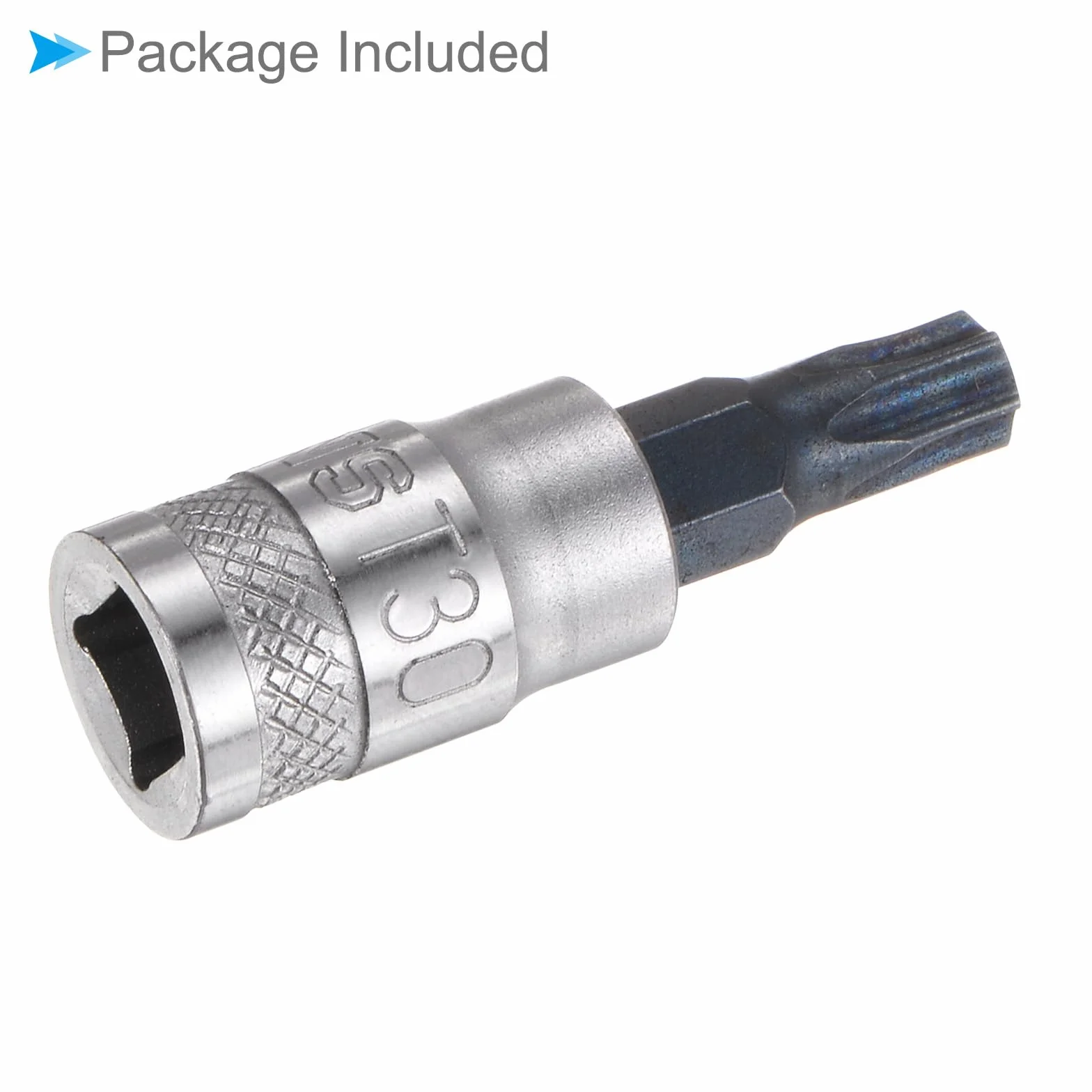 Gniazdo bitowe Torx, 1/10.2 cm Napęd x T30 S2 Steel CR-V Torx Star Socket Impact Bit Adapter Gniazda Śrubokręt - (Zastosowania: do śrub mocujących), 1 sztuka