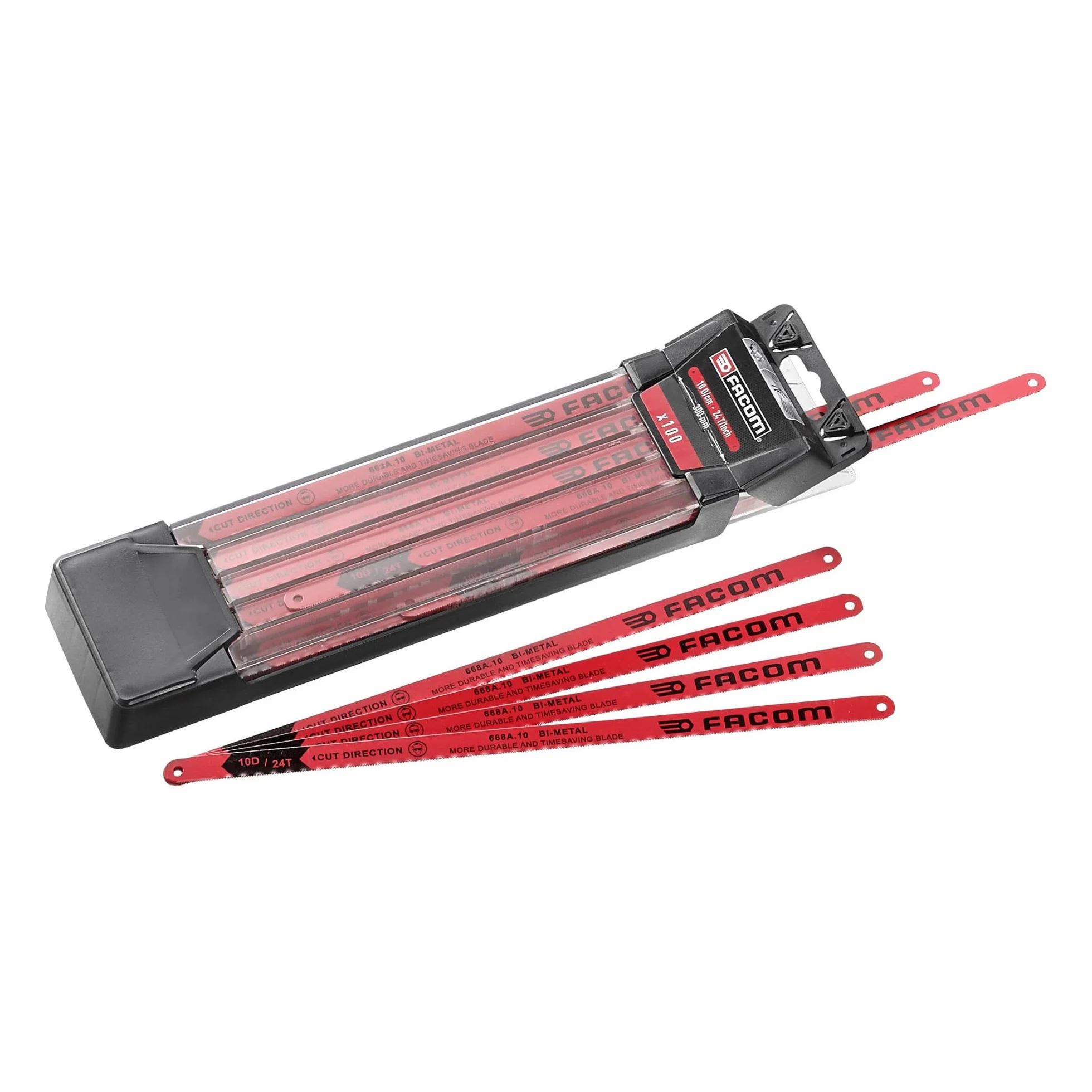 Facom 668A.10 bimetalowy brzeszczot do metalu, długość 300 mm, 10 sztuk