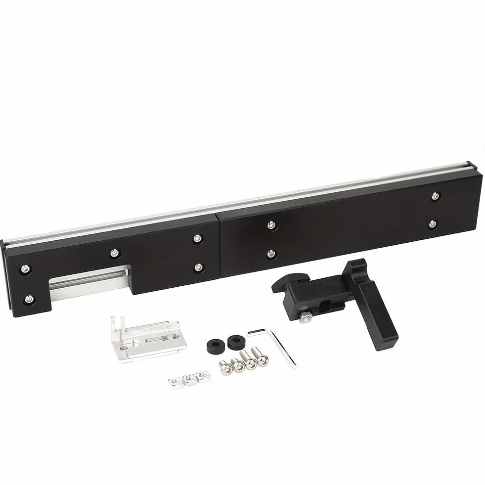 Precyzyjny miernik ukośny ze skalą laserową – aluminiowy router do piły stołowej narzędzie DIY do dokładnych cięć – niezbędna linijka pomiarowa do obróbki drewna