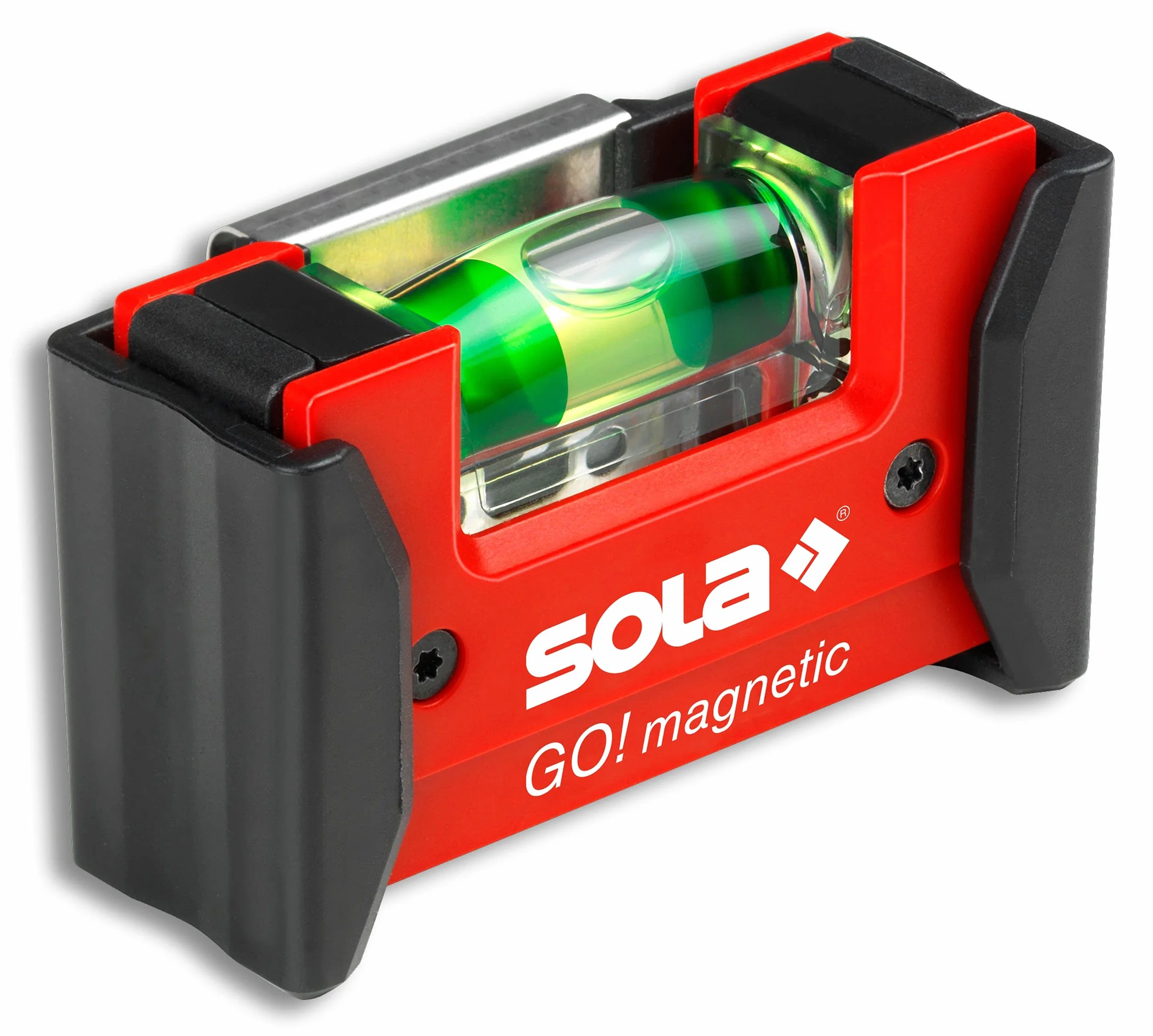 SOLA GOMAGNETICCLIP - Nivel de burbuja compacto GO! Magnetyczny klips