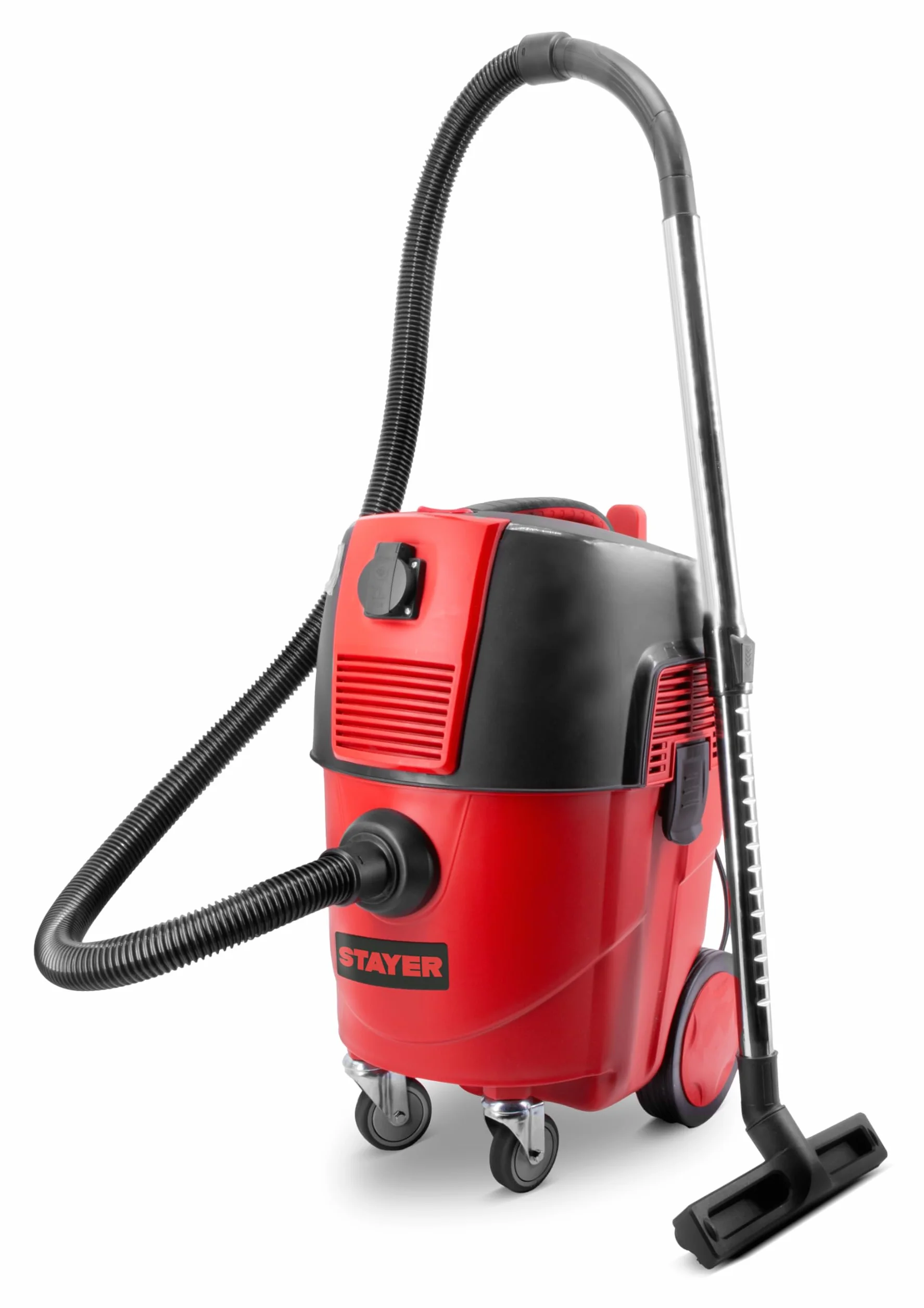 Wydajny odkurzacz 1600 W do ciał stałych i cieczy, specjalnie do bardzo drobnego proszku, przeznaczony do podłączenia do narzędzia (szlifierka ścienna). Vac 2030 V - System