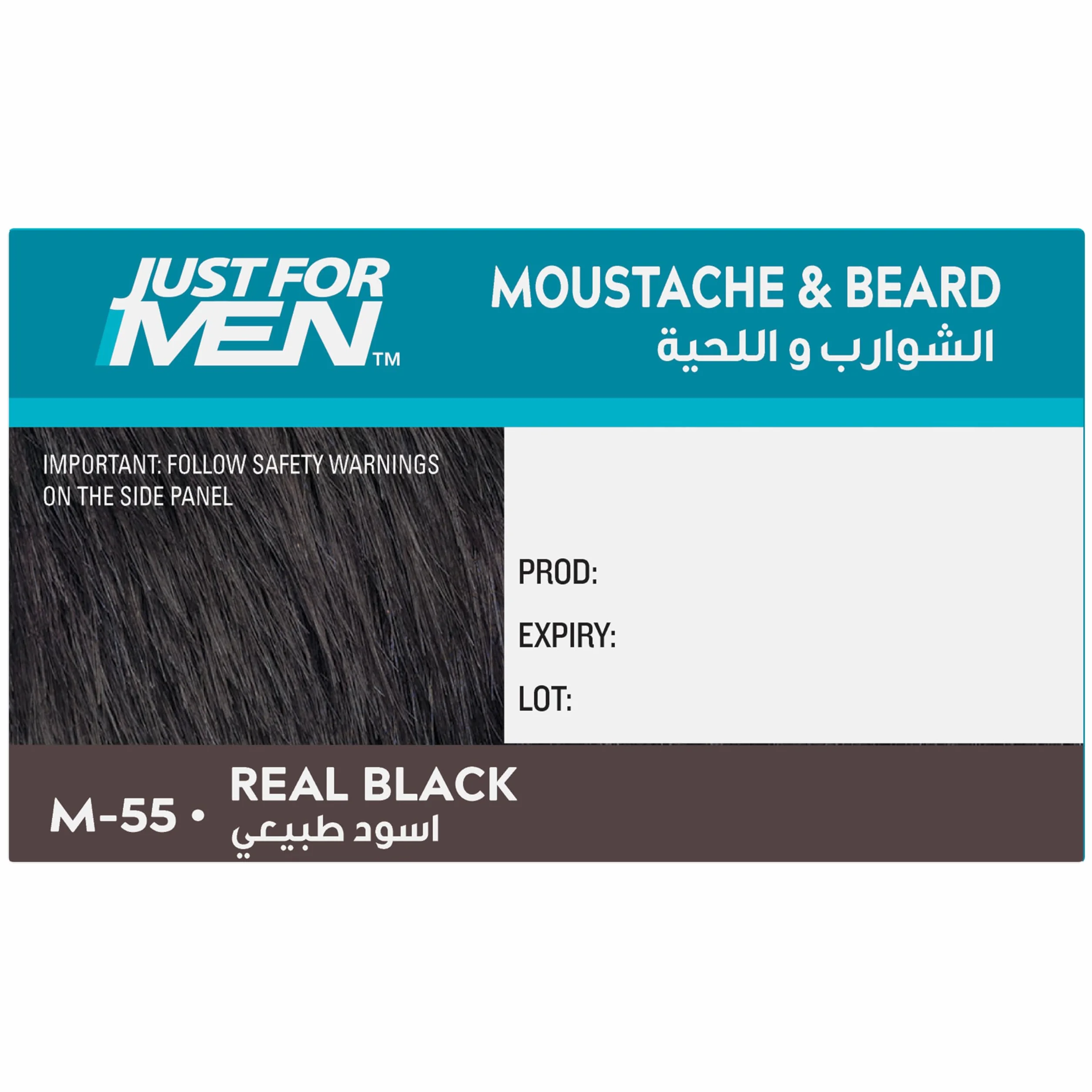 Just for men Żel pielęgnacyjny do brody, wąsów, naturalny czarny, 40 g