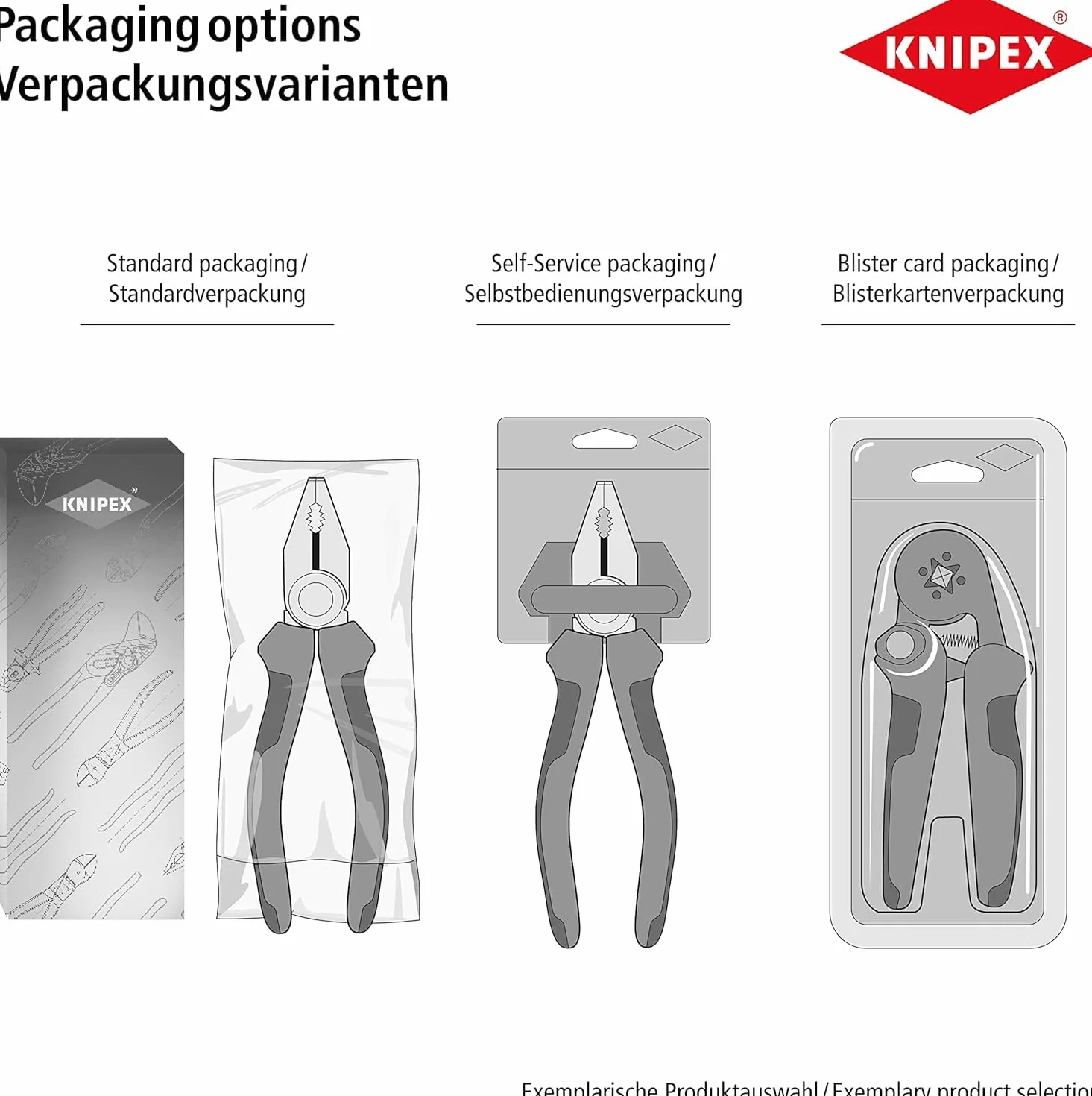 KNIPEX Szczypce-klucz XS szczypce i klucz w jednym narzędziu w blister chromowany wytłaczana, chropowata powierzchnia 100 mm, 86 04 100 BK