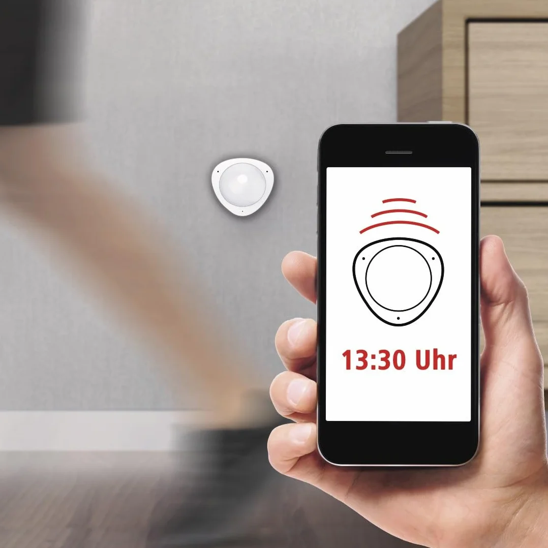 Hama 00176554 czujnik ruchu WiFi | czujnik podczerwieni bezprzewodowy, biały | funkcja alarmu/światła, obsługa IFTTT