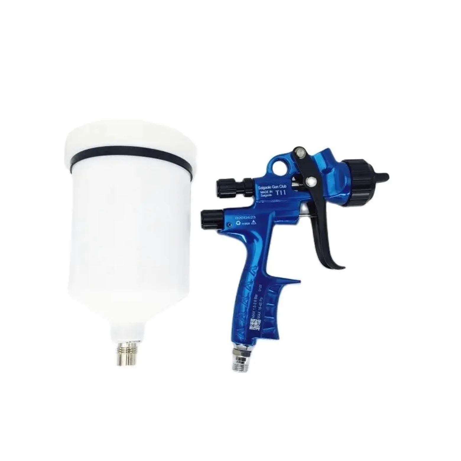 Blue LVLP High Efficiency Car Paint Spray Gun 1.3MM Nozzle Oil Based Water Guns