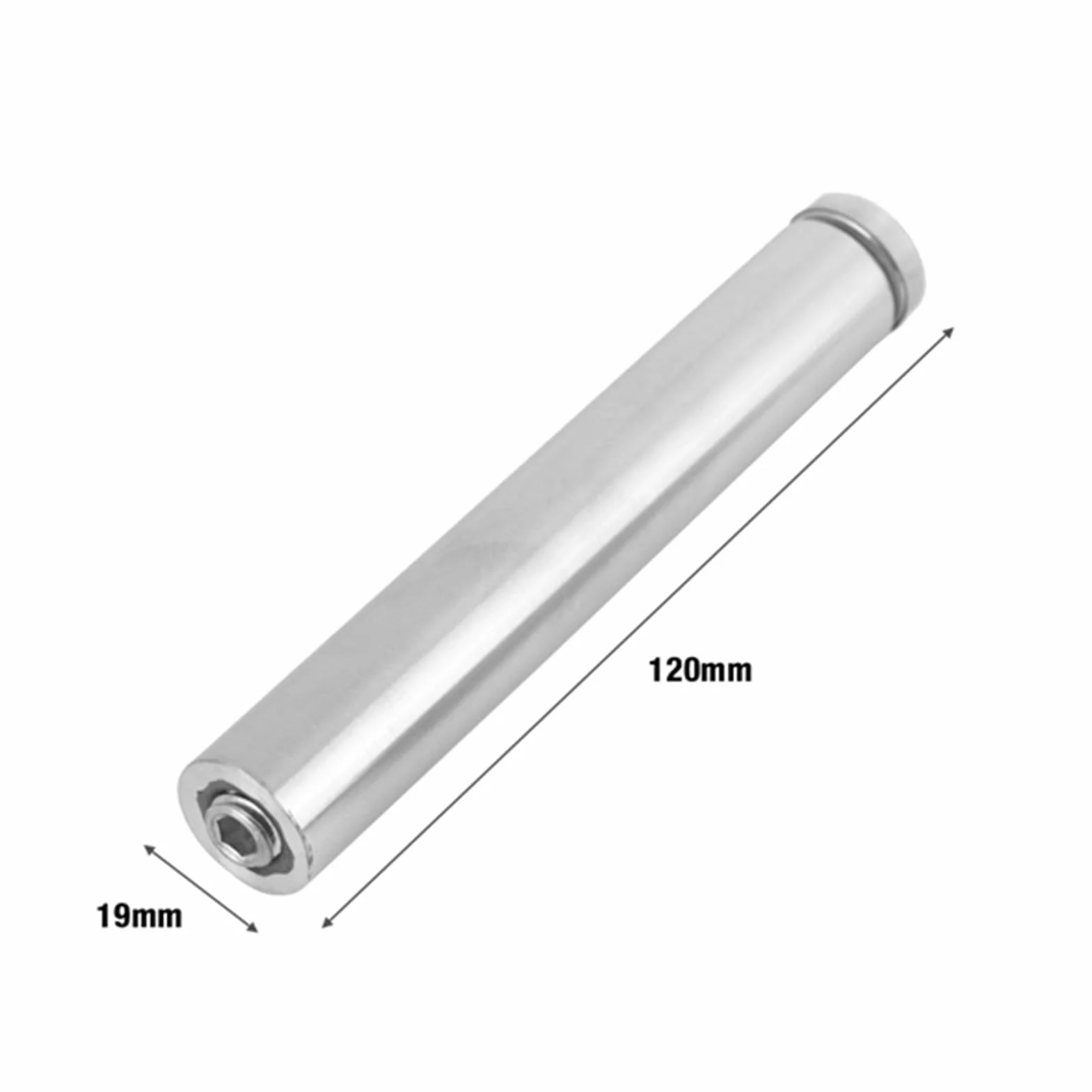4 szt. Szklane wsporniki Puste kołki mocujące ze stali nierdzewnej Śruby mocujące dystansowe ściany (19*120mm)