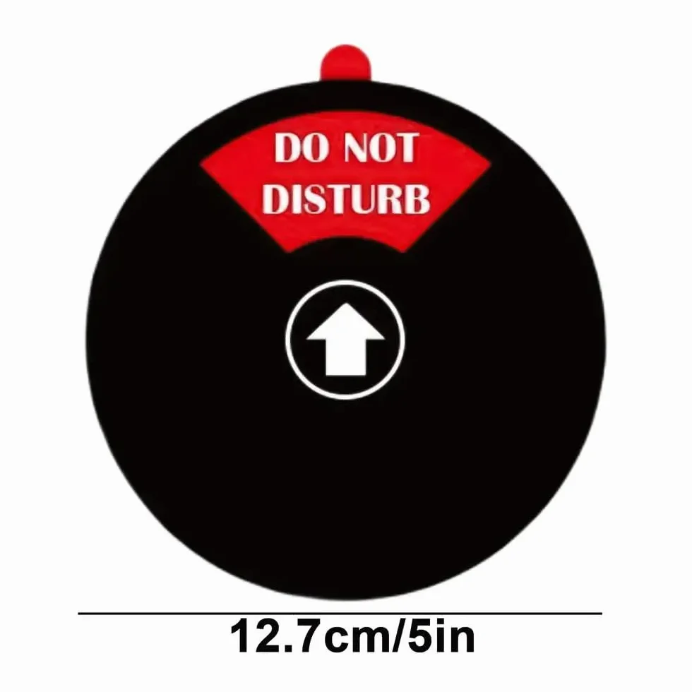Do Not Disturb Door Sign 12.7cm Acrylic Privacy Hanger with 4 States Busy Meeting Sign White