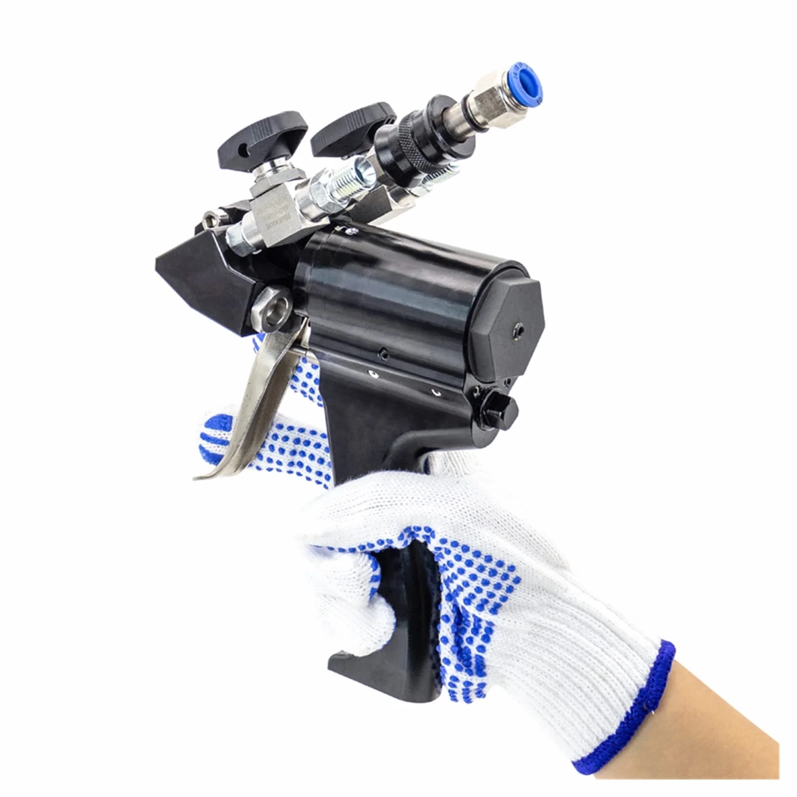Rozpylacz Farby, Pistolet Natryskowy P2 PU Z Pianki Poliuretanowej Pneumatyczny Wysokociśnieniowy Max.35Mpa 1-12kg/min 0.2-1.2Mpa 1.6MM