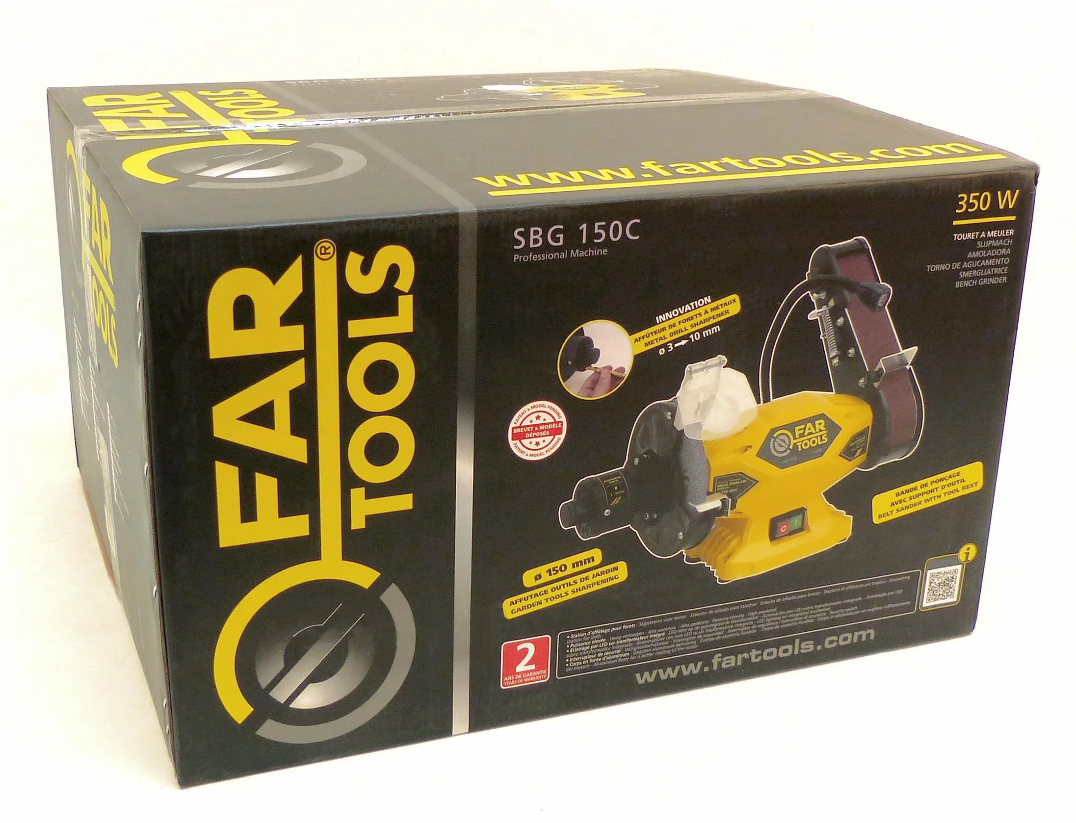 Fartools 110245 szlifierka podwójna 400 W, średnica 150 mm