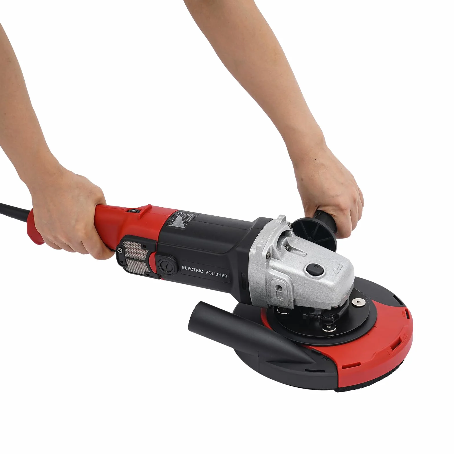 Szlifierka kątowa 1580 W, 180 mm, z 6-stopniową regulacją prędkości obrotowej, profesjonalna szlifierka i szlifierka tnąca do betonu, kamienia, metalu, w zestawie akcesoria i ochrona przed kurzem, do