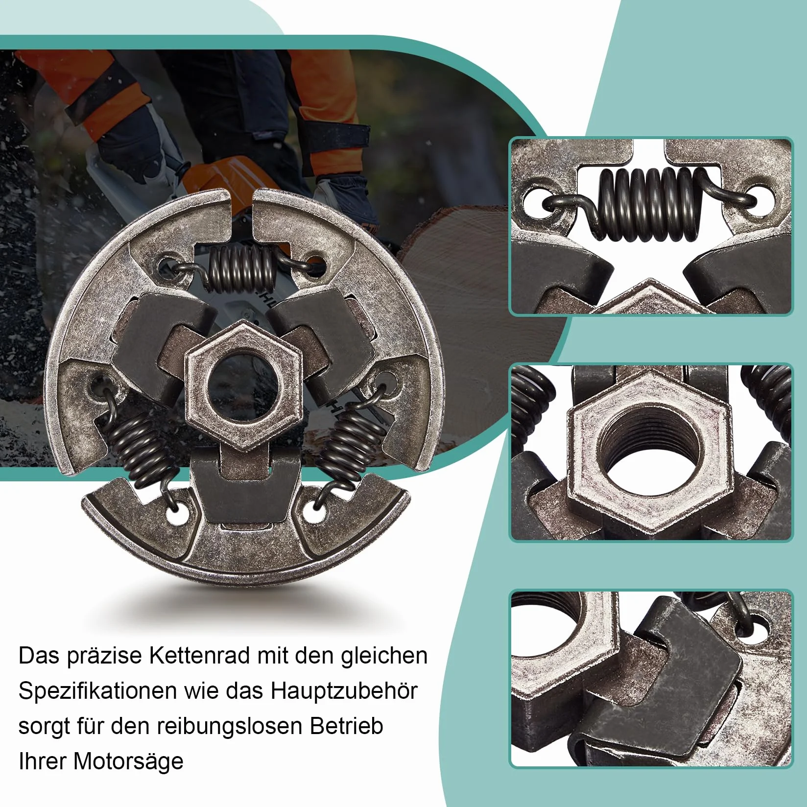 CarBole Bęben sprzęgła zestaw zębatek 3/8" do STIHL 017 018 MS170 MS180 021 023 025 MS210 MS230 MS250