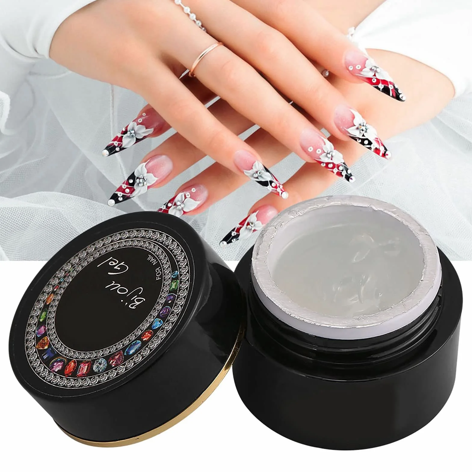 Żel do paznokci polski klej do paznokci Rhinestone kleje UV Super lepki profesjonalny salon artystyczny narzędzie do majsterkowania