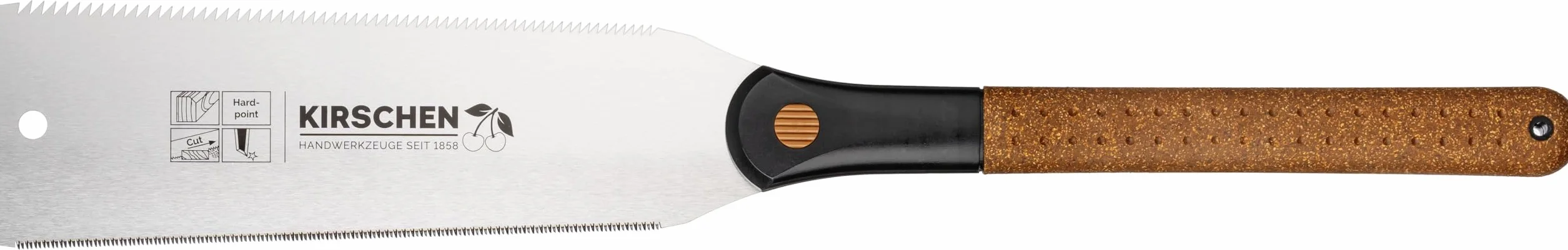 Kirschen Piła precyzyjna "Ryoba" z uchwytem korkowym (długość brzeszczotu 240 mm, długość x wysokość 560 x 90 mm, 17 i 9 zębów na cal, piła do drewna, piła ręczna) 4420240