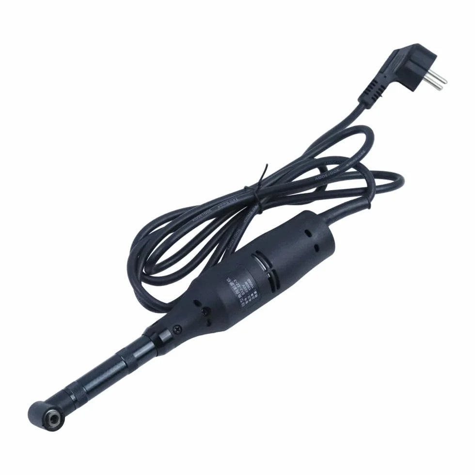 Elektryczna mikroszlifierka kątowa, 10 000 obr./min, 90 stopni, 130 W, wielofunkcyjna mini szlifierka matrycowa, precyzyjne polerowanie, tuleja zaciskowa 3 mm, kompaktowe narzędzie do biżuterii
