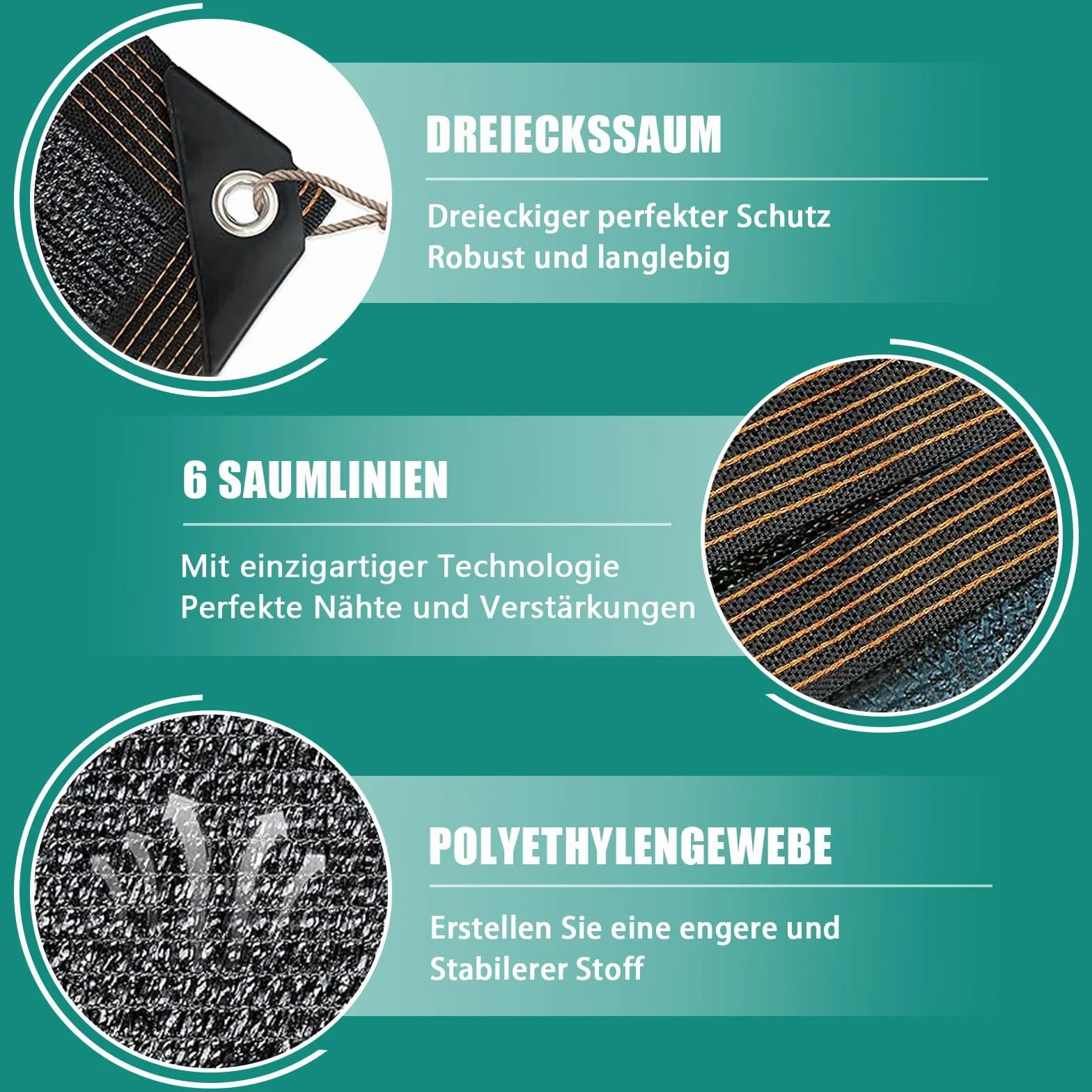 Siatka Zacieniająca z Przelotkami 2x1m – 70% Ochrona UV, Przewiewna i Przepuszcza Wodę – Odporna na Wiatr Osłona na Pergolę, Taras, Ogród, Balkon
