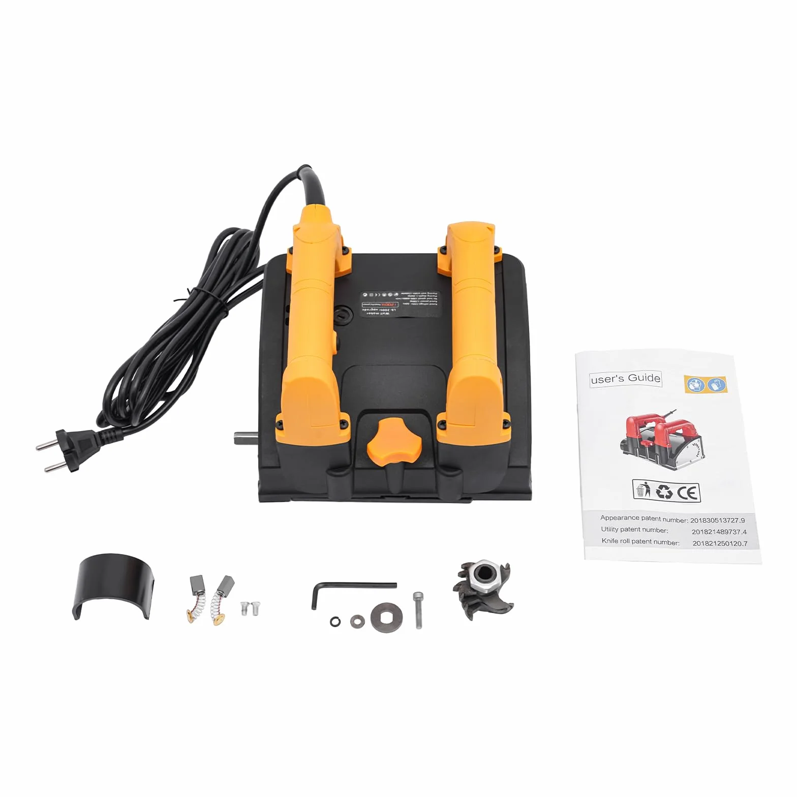 Frezarka do betonu 1200 W, bruzdownica 4000 obr./min, regulowana głębokość 1-4 mm, frez szczelinowy do łopatek tynku piaskowego i cementowych, ścian szpachlowych (zwykły nóż)