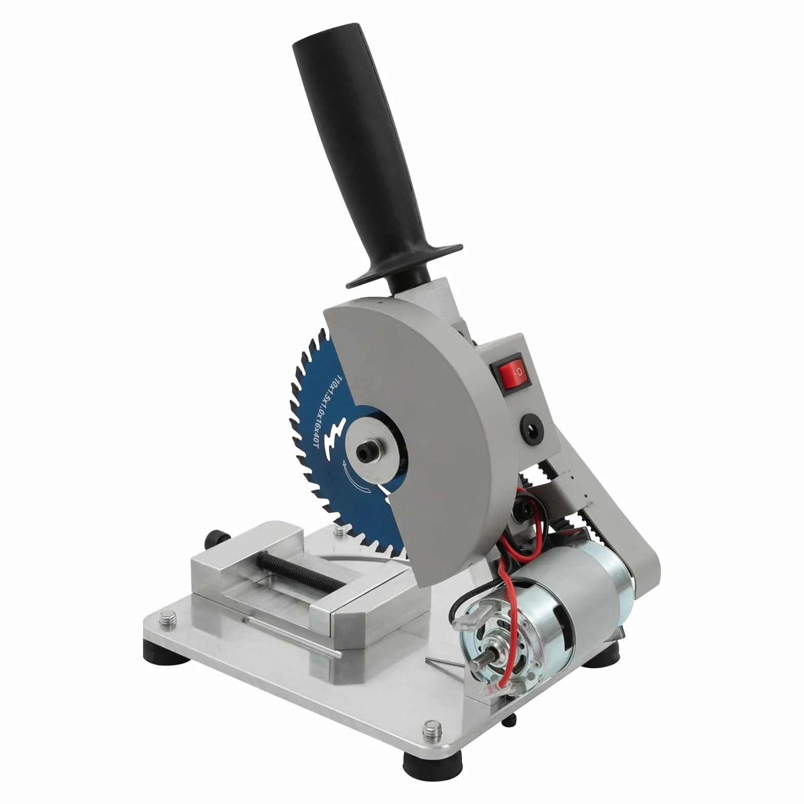 Mini piła ukośna 96 W, 0-45°, piła stołowa, piła ukośna do cięcia metalu, drewna, tworzywa sztucznego
