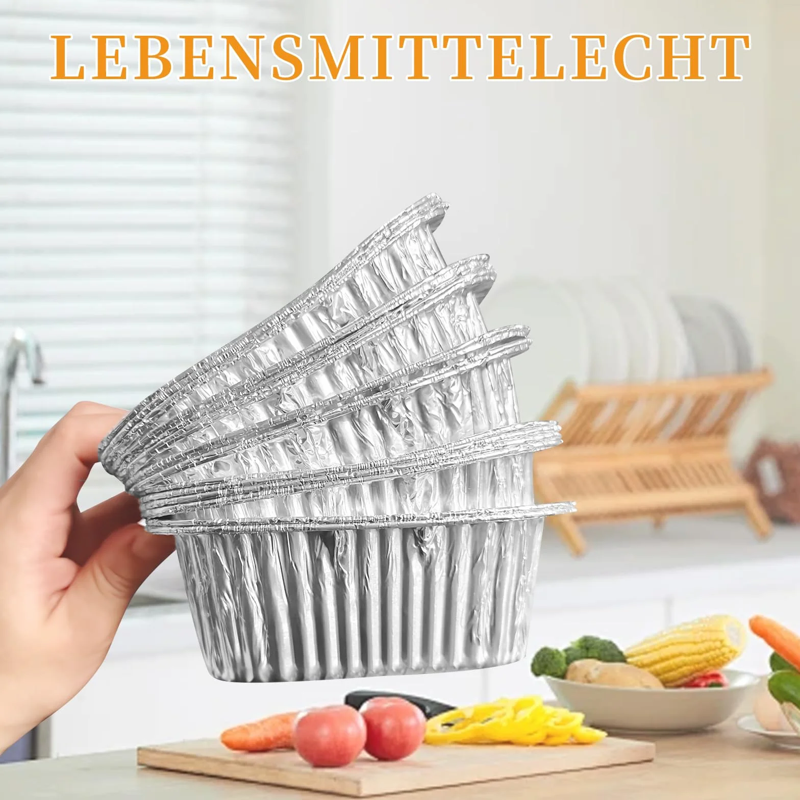 aluminiowy tacki do grilla, 30 sztuk, 1200 ml, grillowania, pieczenia, smażenia i gotowania, tacki na tłuszcz i ociekowe