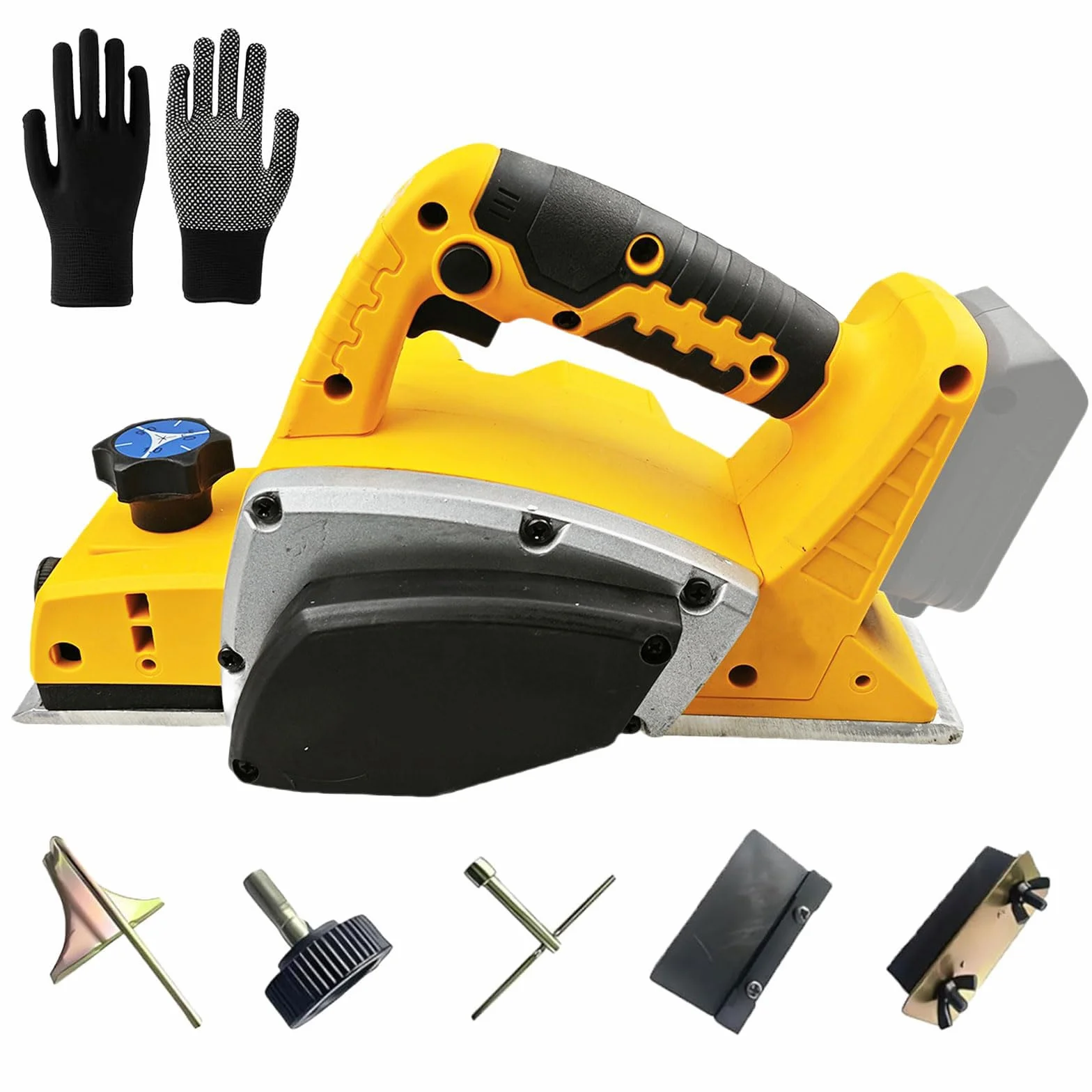 Elektryczna strug ręczny do strugarki bezprzewodowej Dewalt 15000 obr./min | Szerokość cięcia 82 mm, regulowana głębokość 0-2 mm, strug do drewna, do obróbki drewna, dla majsterkowiczów