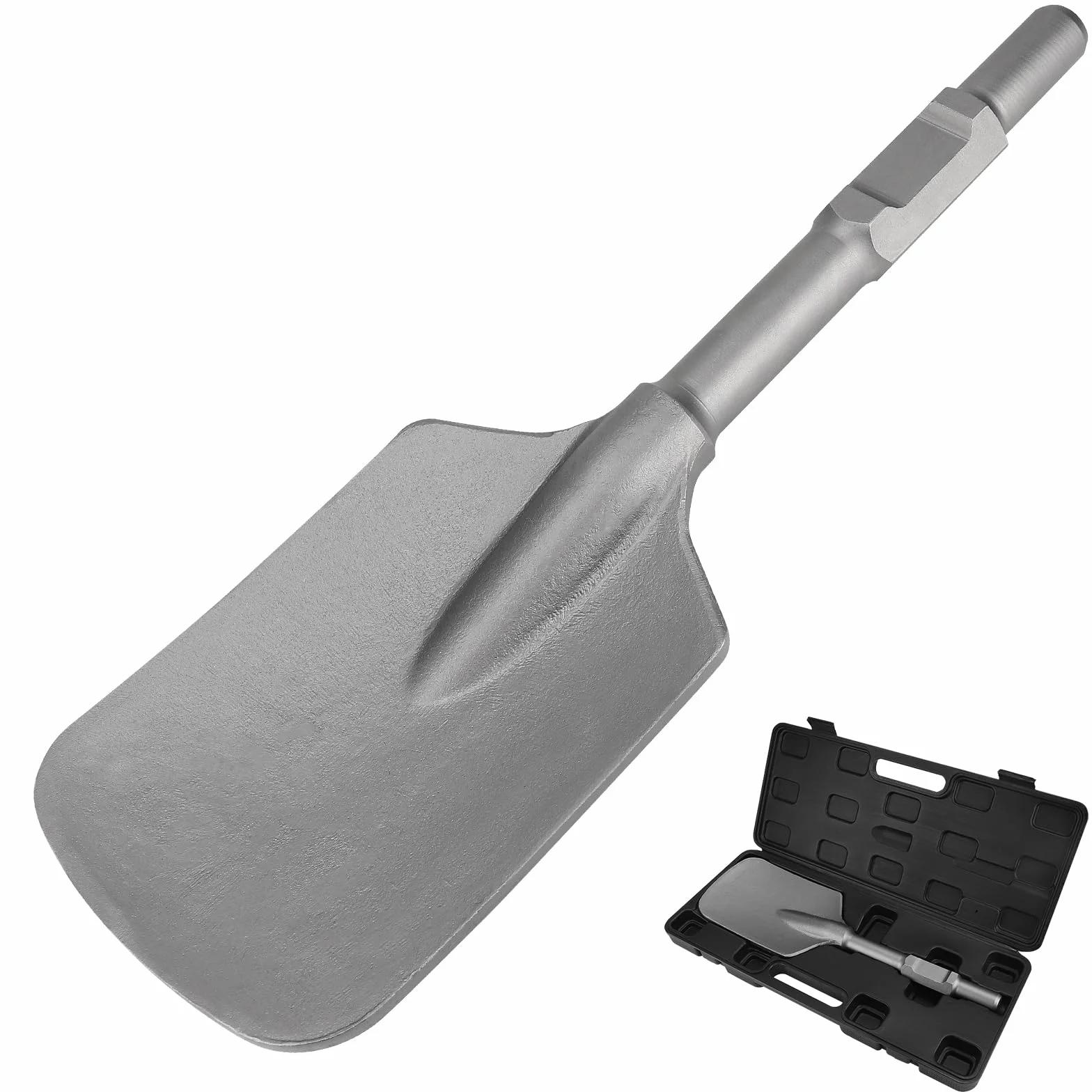 CPROSP SDS HEX dłuto łopatkowe 135 x 440 mm, uchwyt sześciokątny 30 mm, dłuto do asfaltu/dłuto szerokie HEX, szpadel do usuwania twardych brudu, gliny i luźnego betonu