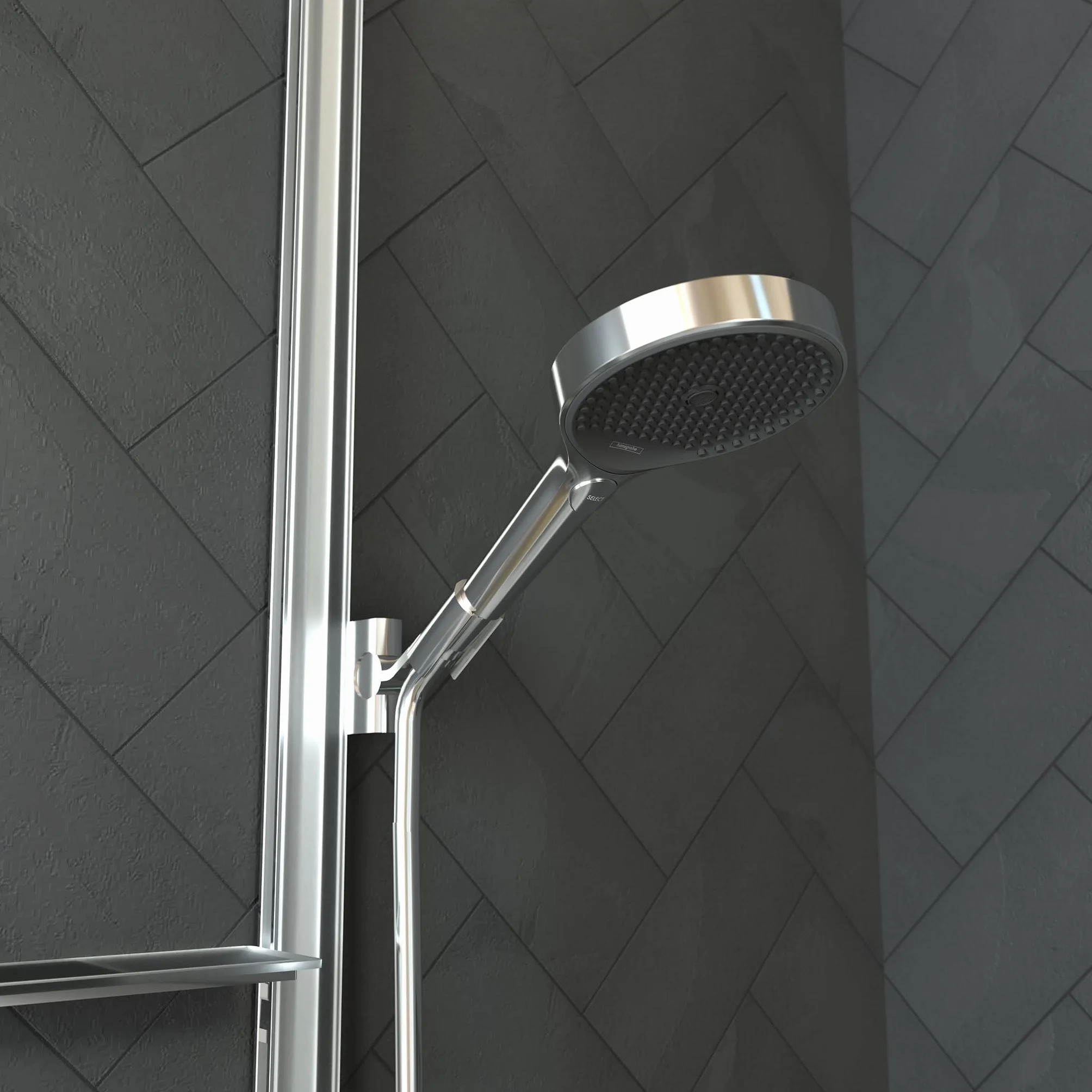 hansgrohe Unica Drążek prysznicowy E 90 cm z wężem chrom, 27640000