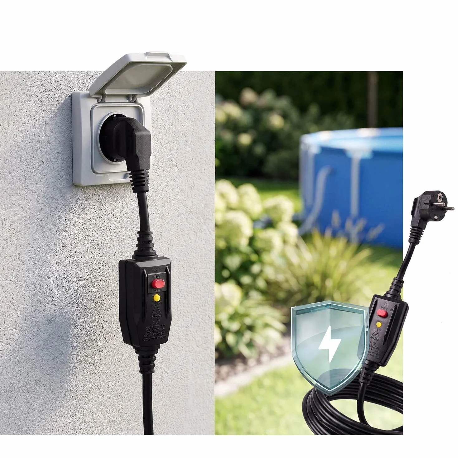 Humberg Pompa Ciepła do Basenu 5 kw - do 30 000 l - Energooszczędna - Cicha Praca 48 dB - Sterowanie za Pomocą Wi-Fi - Wyświetlacz LCD - Wydajność COP 5,17 - do Basenów Ogrodowych do 8-20 m³