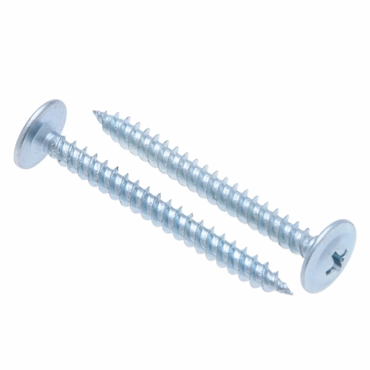 4.2mm X 50mm Wkręty samogwintujące Phillips z łbem kołnierzowym, wkręty ze stali ocynkowanej z łbem grzybkowym, wkręty z łbem soczewkowym do blachy, płyt gipsowo-kartonowych i drewna (25 pcs)