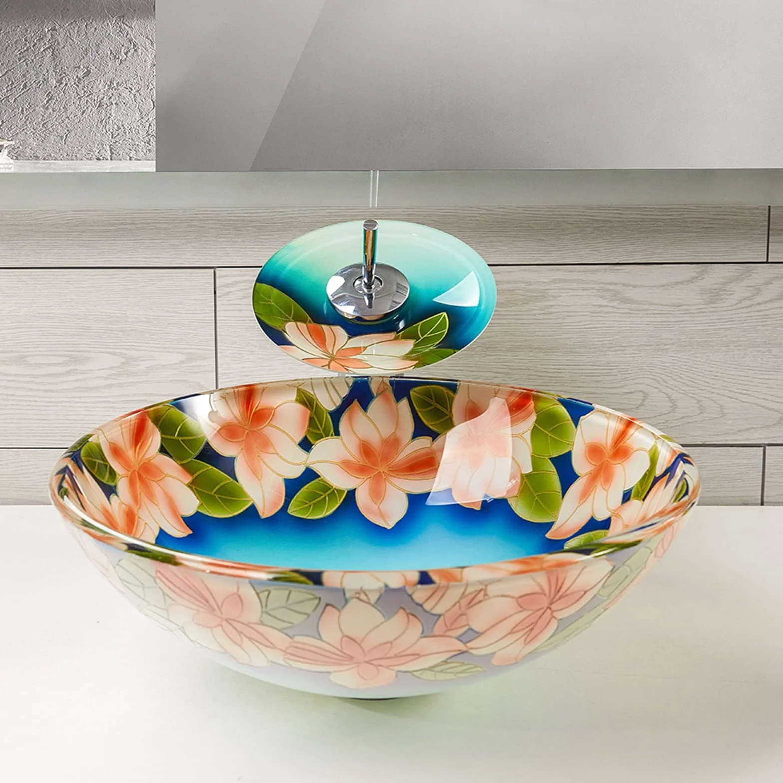 Umywalka łazienkowa nablatowa, ceramiczna umywalka nablatowa, owalna miska umywalkowa nablatowa, ręcznie malowana umywalka nablatowa,