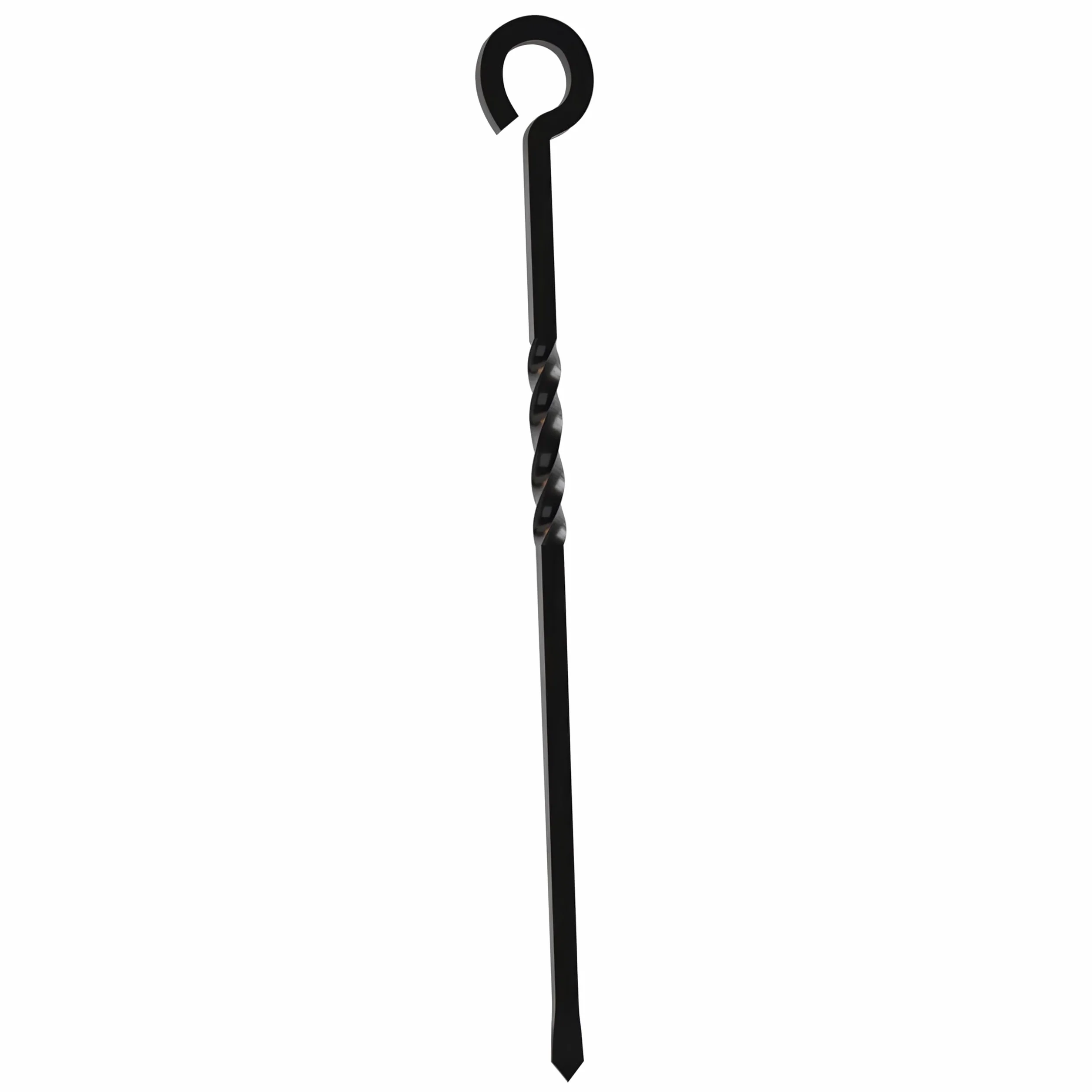 Kingson Black Fire Poker narzędzie kominkowe o długości 40,5 cm do palników na drewno i otwartego ognia, stylowe i funkcjonalne akcesorium do kominka
