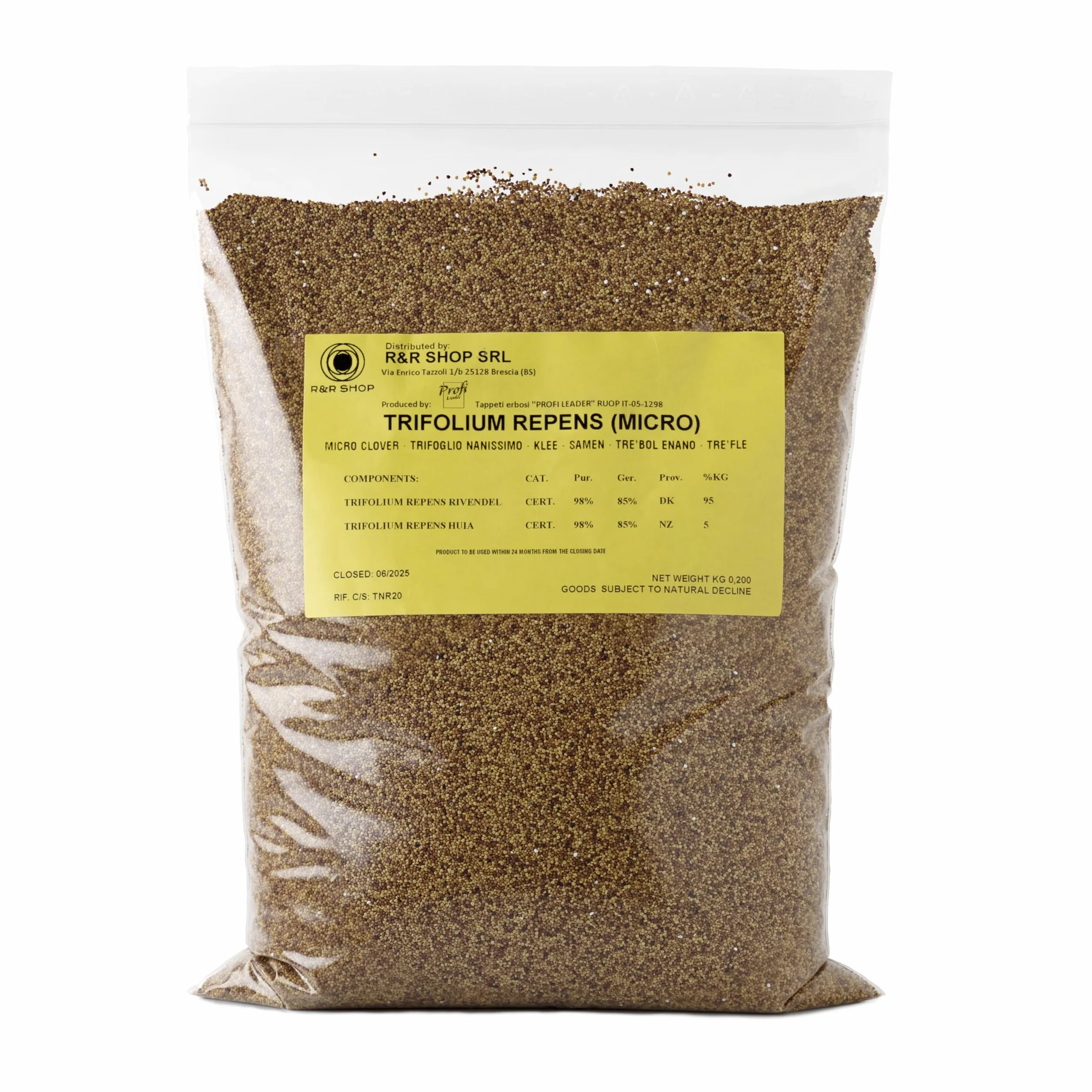 Nasiona trawników Koniczyna karłowa Trifolium repens 200g 50m²