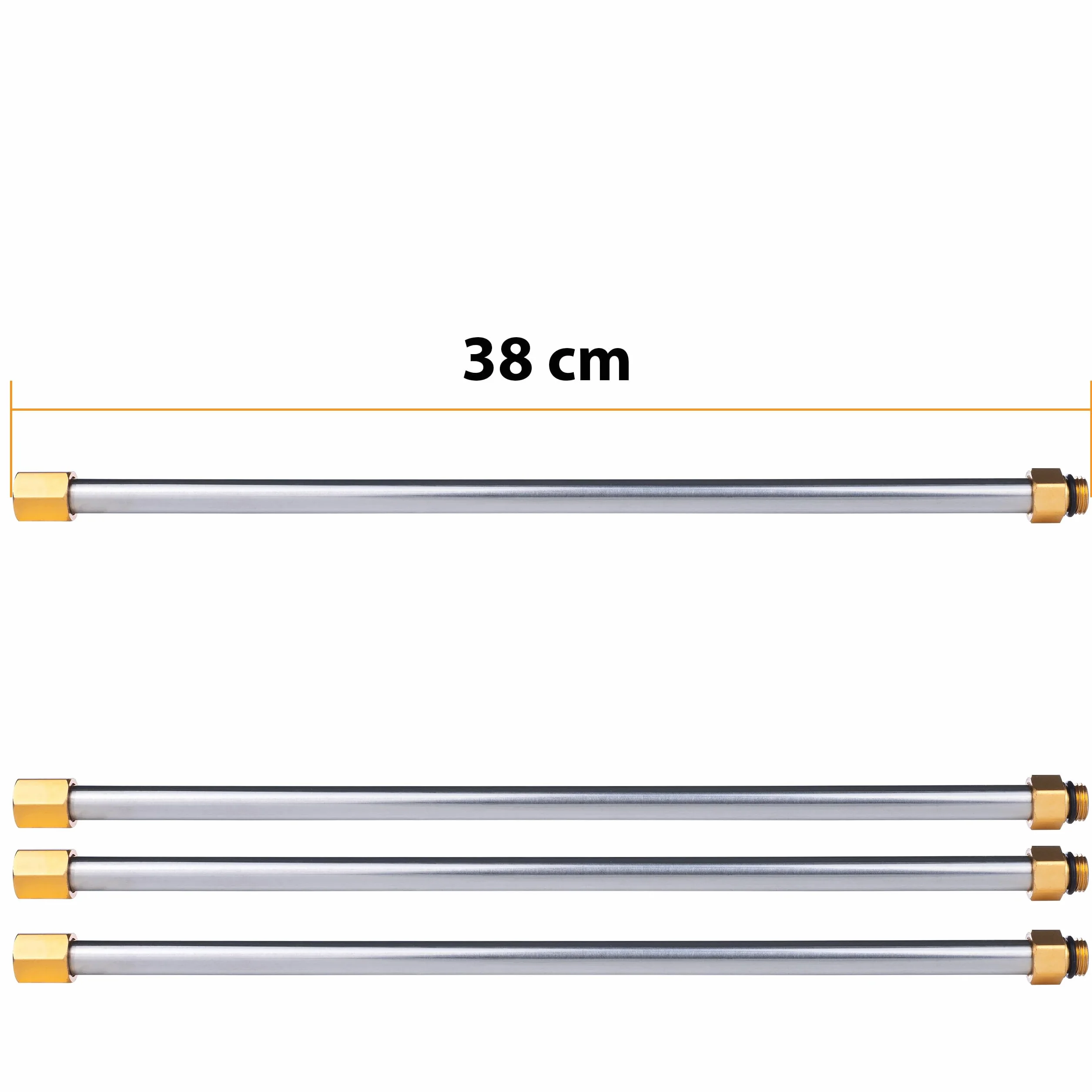 Zestaw 7 sztuk + 5 dysz 1/4" - 250 barów, 2,6 m, wygięta lanca 30° | zamiennik do myjki wysokociśnieniowej Kärcher K2–K7 | profesjonalne akcesoria do prania