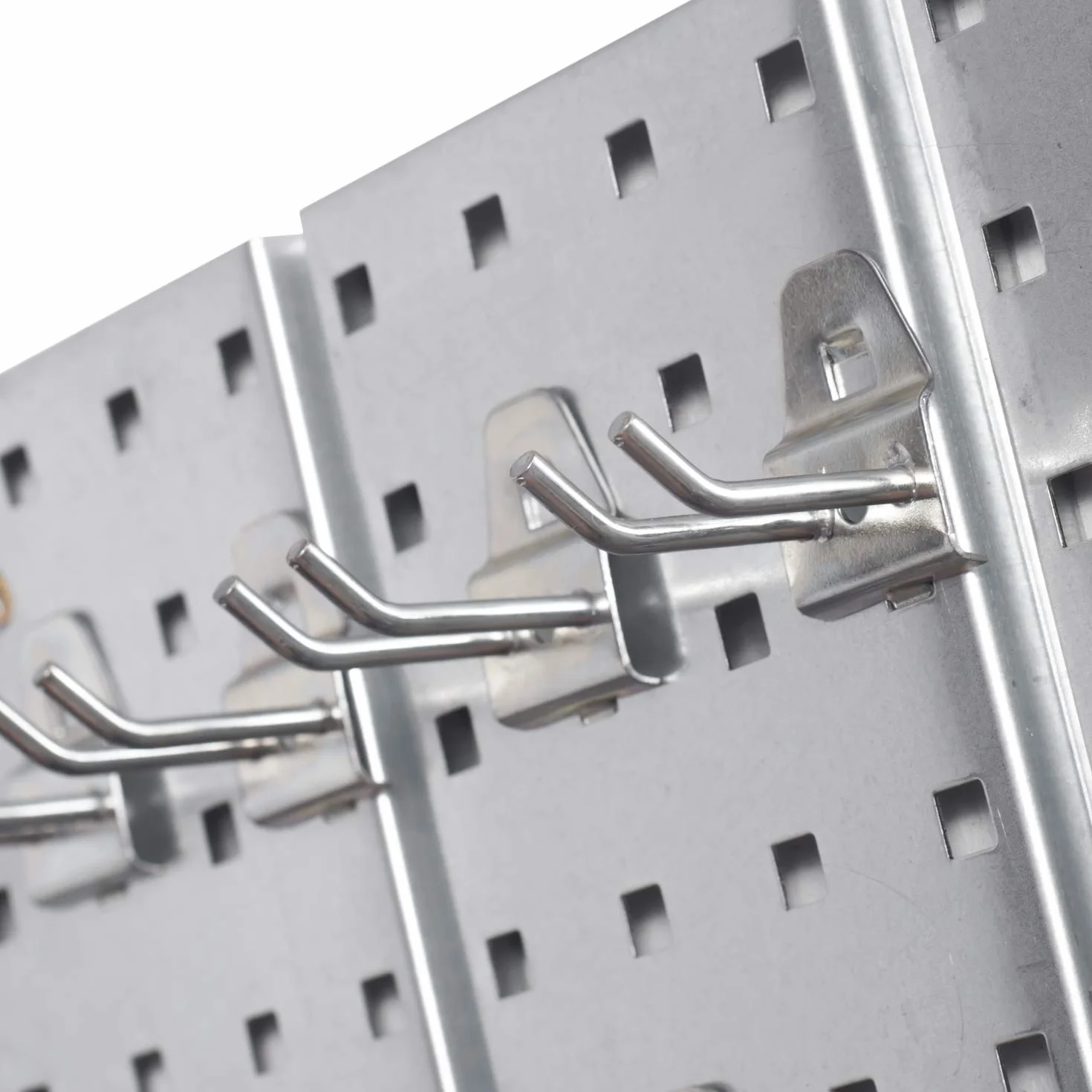 Ścianka narzędziowa z metalu – 1160 mm x 770 mm – zestaw 42 uchwytów na narzędzia ze ścianką perforowaną, system magazynowy, ścianka na narzędzia, regał ścienny, regał warsztatowy, kolor czerwony