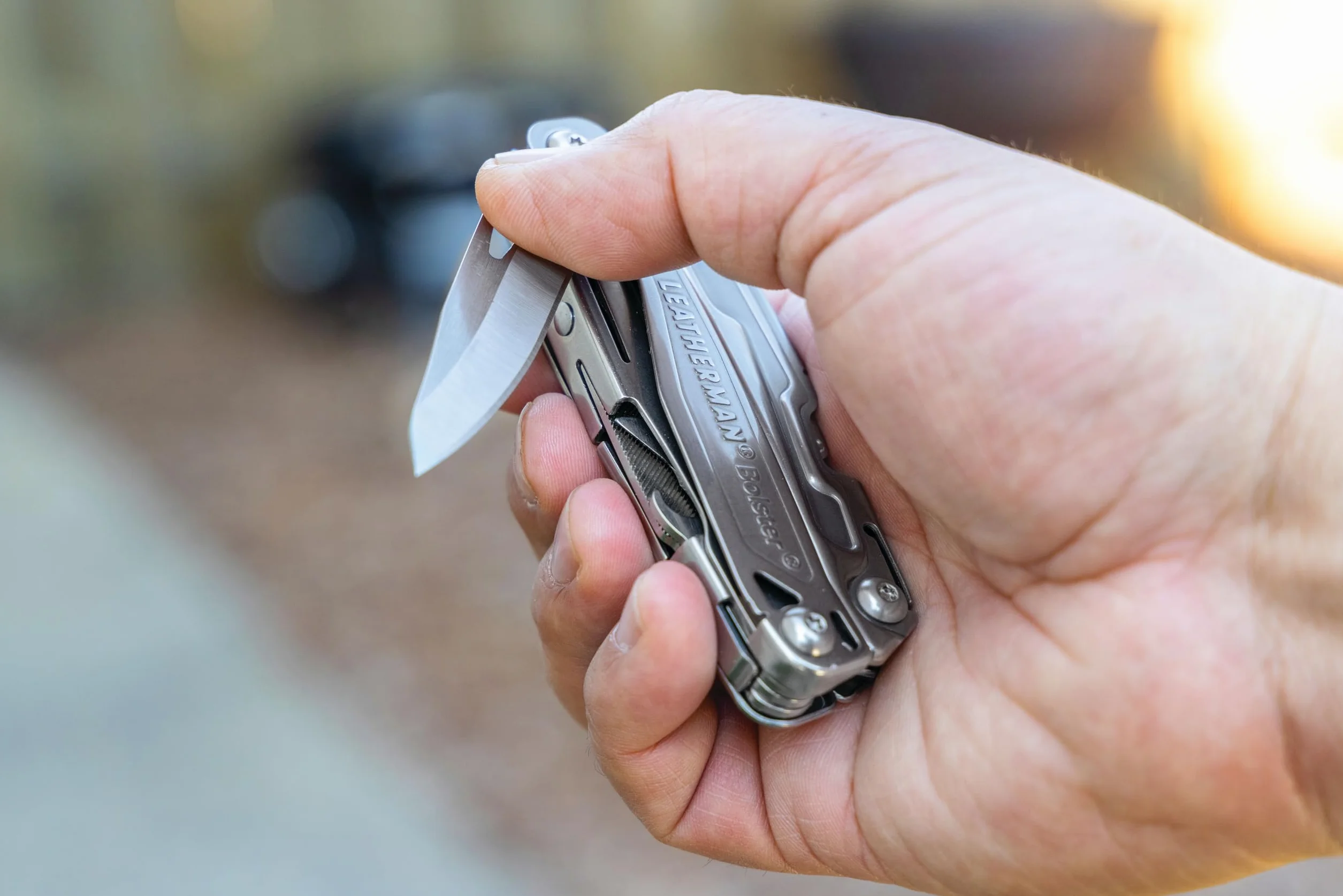 Leatherman Multitool Bolster 13 w 1 - z Pincetami, Nożem 420HC, Klipem do Kieszeni, Lekka Stal Nierdzewna