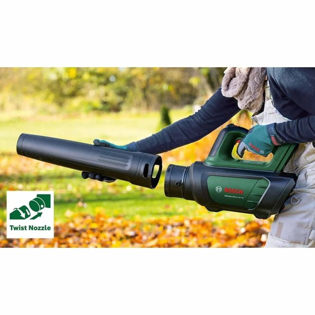 Bosch Home and Garden Akumulatorowa Dmuchawa do Liści, 36V-750, Bez Akumulatora, System 36V, do Usuwania Zalegających Liści i Porządkowania Dużych Terenów, Waga 2.8 kg, Opakowanie Kartooptymalne