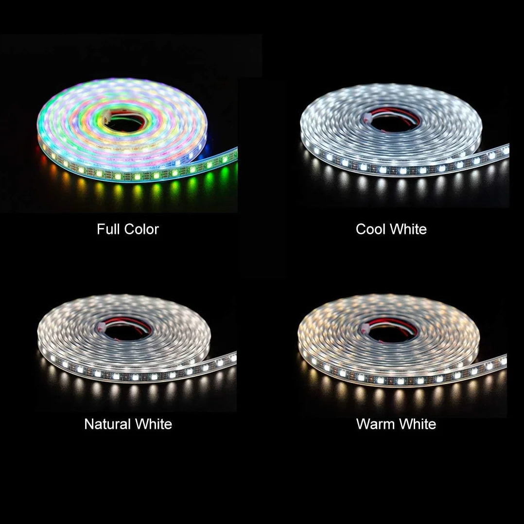 BTF-LIGHTING RGBW RGBNW naturalna biel SK6812 (podobna do WS2812B) 5 m 60 diod LED/Pixel/S/M 300 diod LED, możliwość indywidualnego adresowania, elastyczne, 4 kolory w 1 LED, kolor marzeń LED,