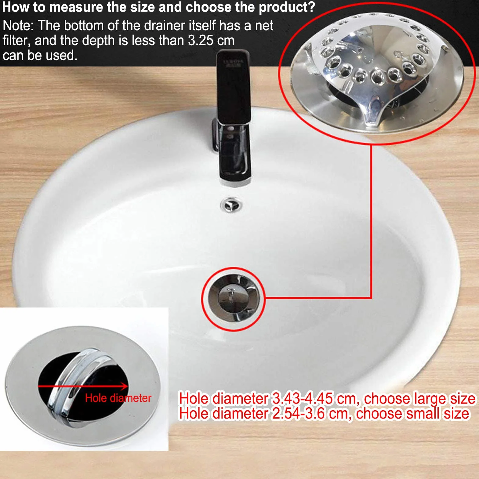 Anti-Clog Sink Sitko Spustowy Łapacz Włosów Drenaż Protector Pogłębiarka Akcesoria do Wc Rurociąg Kanalizacyjny Zlewozmywak (L)