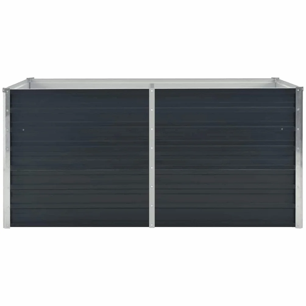 vidaXL Donica do podniesionej grządki, antracytowa, 160x80x77 cm, stal
