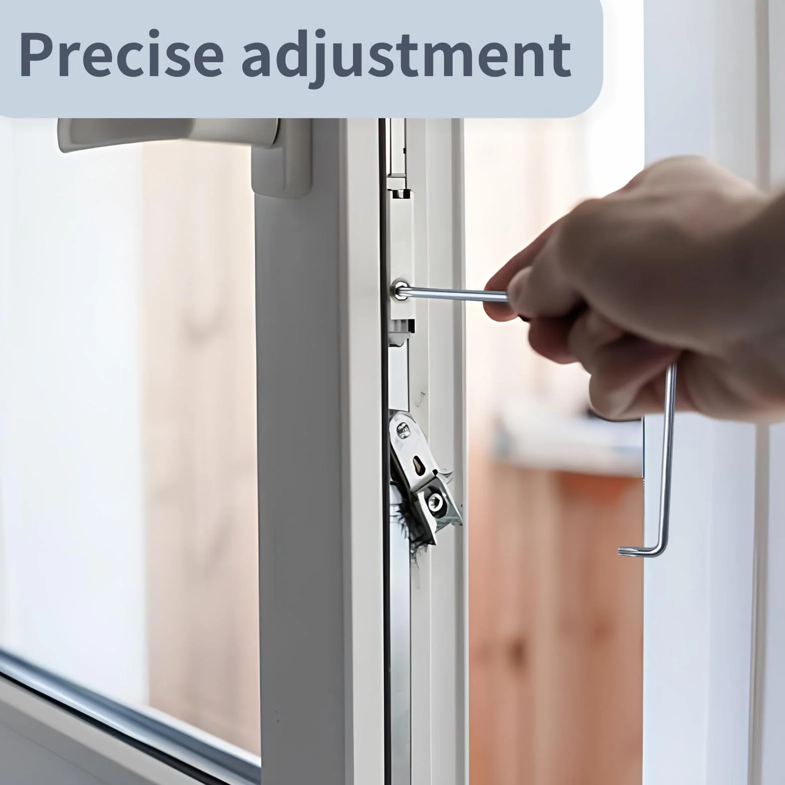Zestaw do regulacji okien 2-częściowy – klucz imbusowy 4 mm i Torx T15 (TX15) – narzędzie do regulacji okuć okiennych i zawiasów drzwi