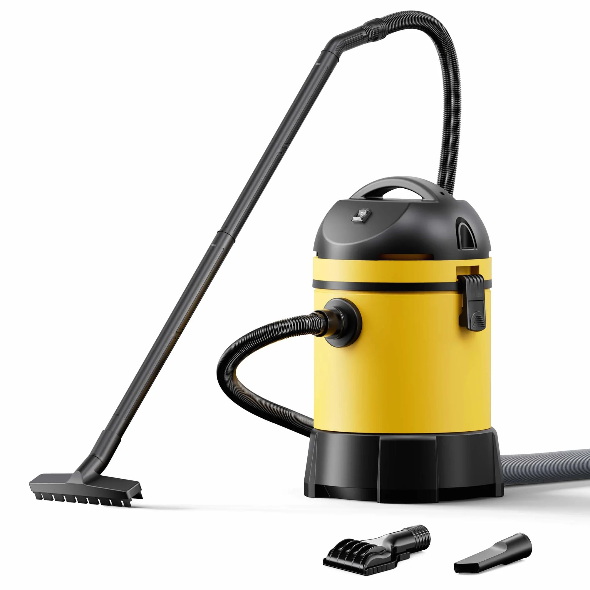 Wiltec Odkurzacz do oczka wodnego 1400 W do szlamu, mułu i basenu, odkurzacz do stawu i basenu z 2 wężami i funkcją automatycznego opróżniania 30 l