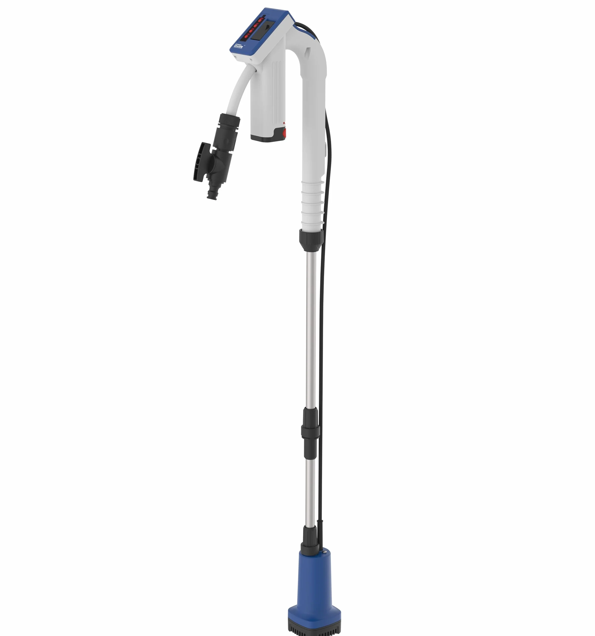 Güde Akumulatorowa pompa do beczki deszczowej RFP 12-201-04 (12 V, 1500 l/h, testowana dobrze - bardzo dobra ochrona przed pracą na sucho, wysokość tłoczenia 11 m, maks. wielkość ziarna 0,5 mm, zawór