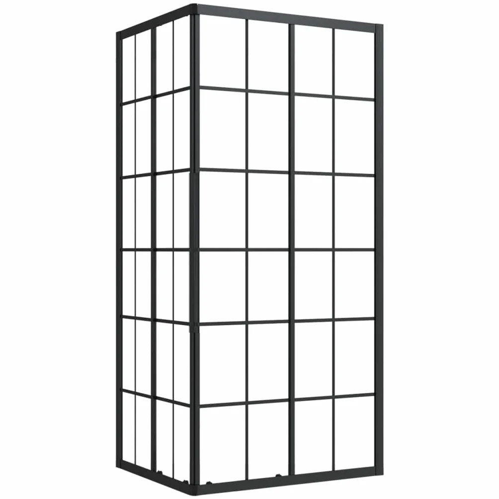 Kabina prysznicowa z profilem aluminiowym, 90 x 70 x 180 cm | Szkło bezpieczne ESG, ściana boczna z przezroczystego szkła, łatwy montaż, w komplecie z materiałem montażowym
