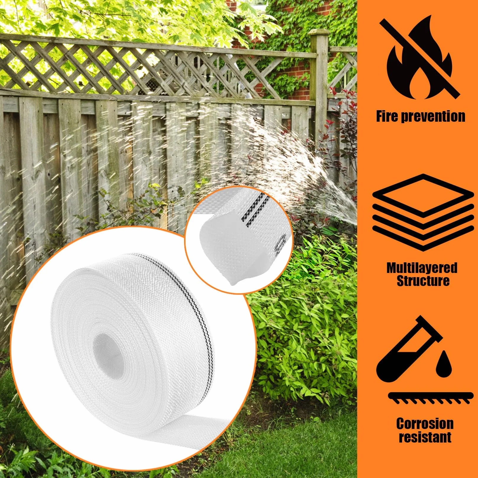 Wąż do pompy wodnej 32 mm x 10 m płaski z tkaniny do pomp głębinowych