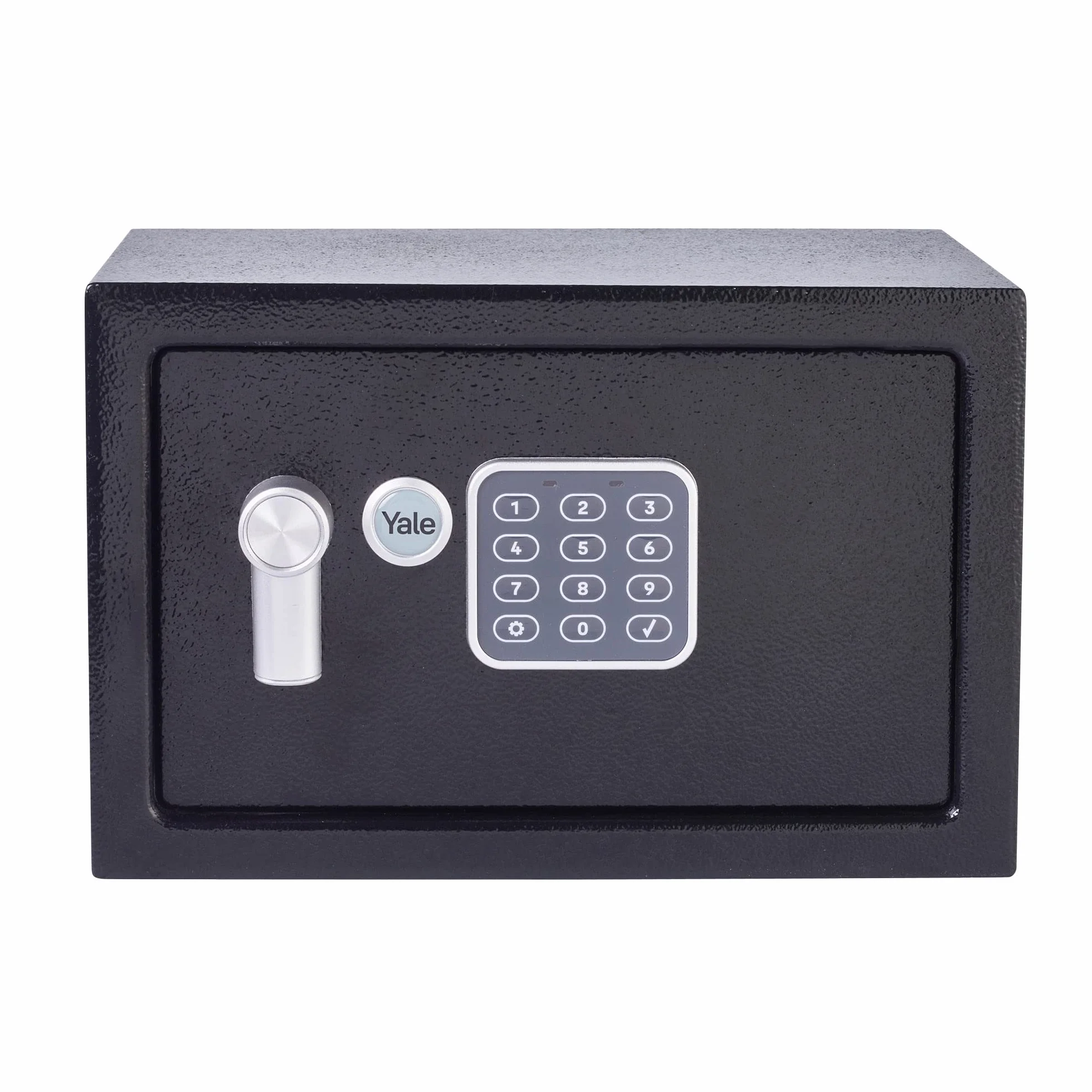 Yale YSV/200/DB2 Sejf Podstawowy Meblowy Mały, Sejf Domowy, Elektroniczna Klawiatura, 15mm Stalowe Rygle, 31x20x20 cm (dł. x szer. x wys.), Czarny