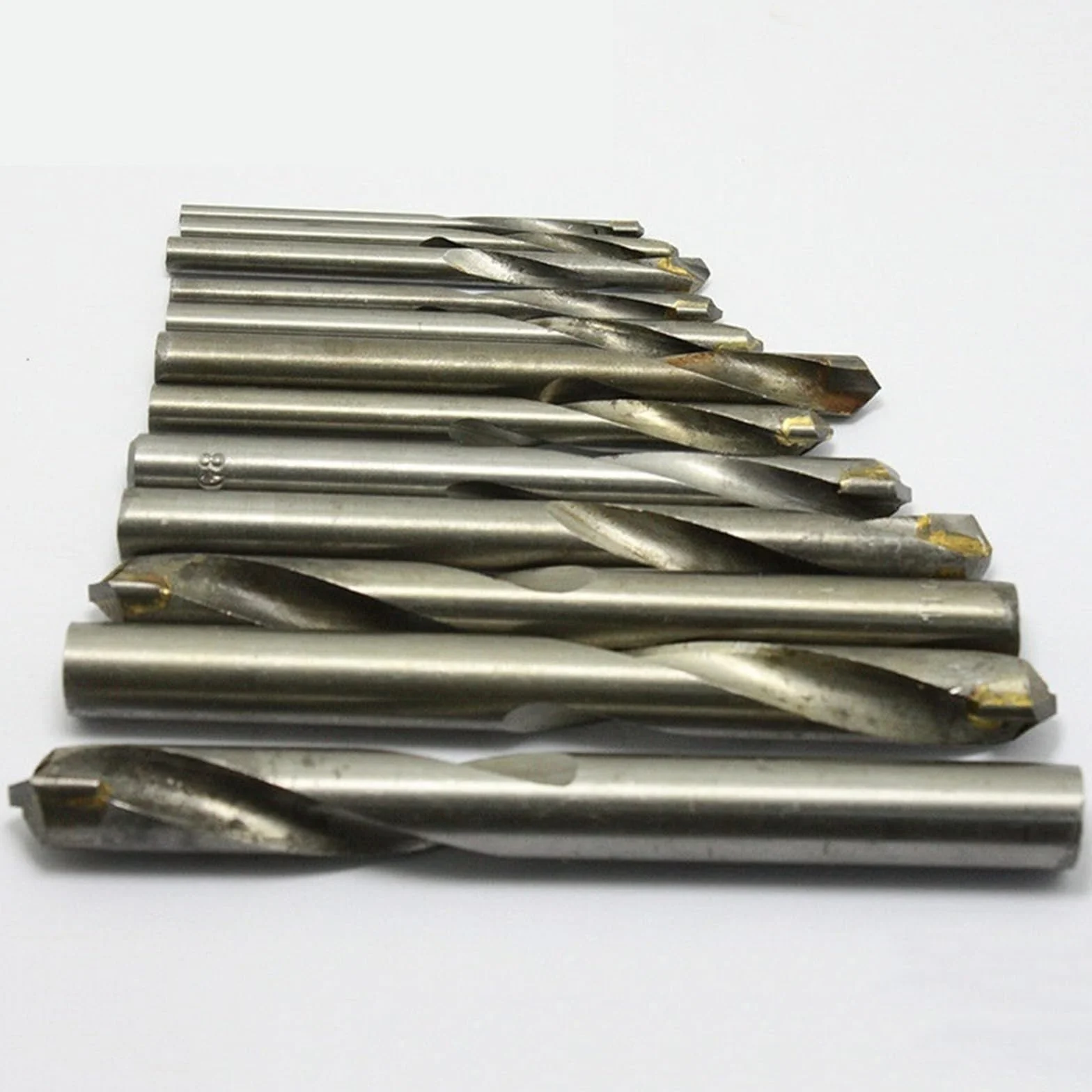 10 szt. 3-20 mm końcówka z twardego metalu wiertła TCT ślusarz wiertła do żeliwa aluminium betonu (rozmiar: 9,5 mm)