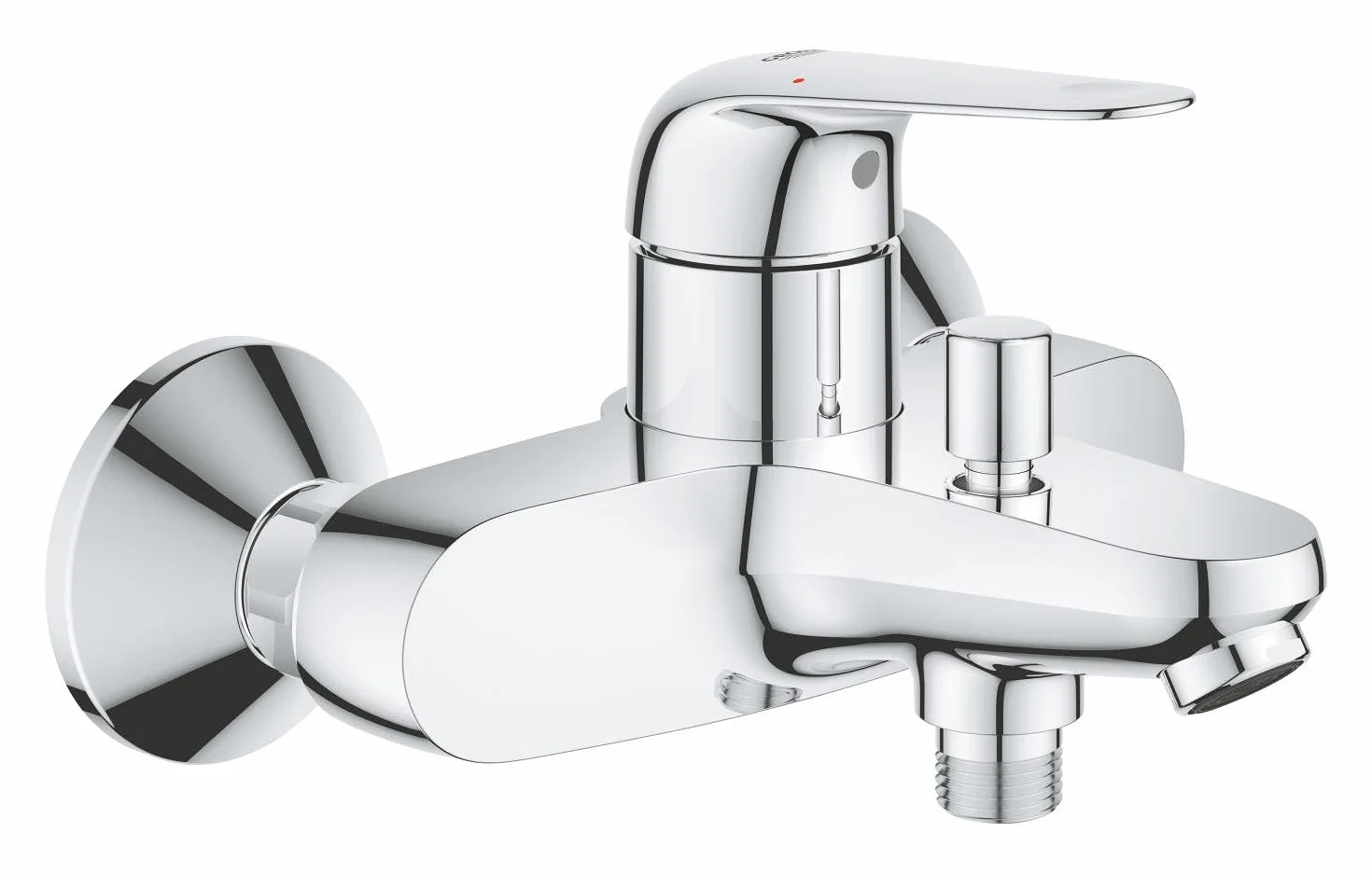 GROHE Swift 24335001 armatura wannowa (z ogranicznikiem temperatury, z narzędziem montażowym, trwała powierzchnia), chrom,