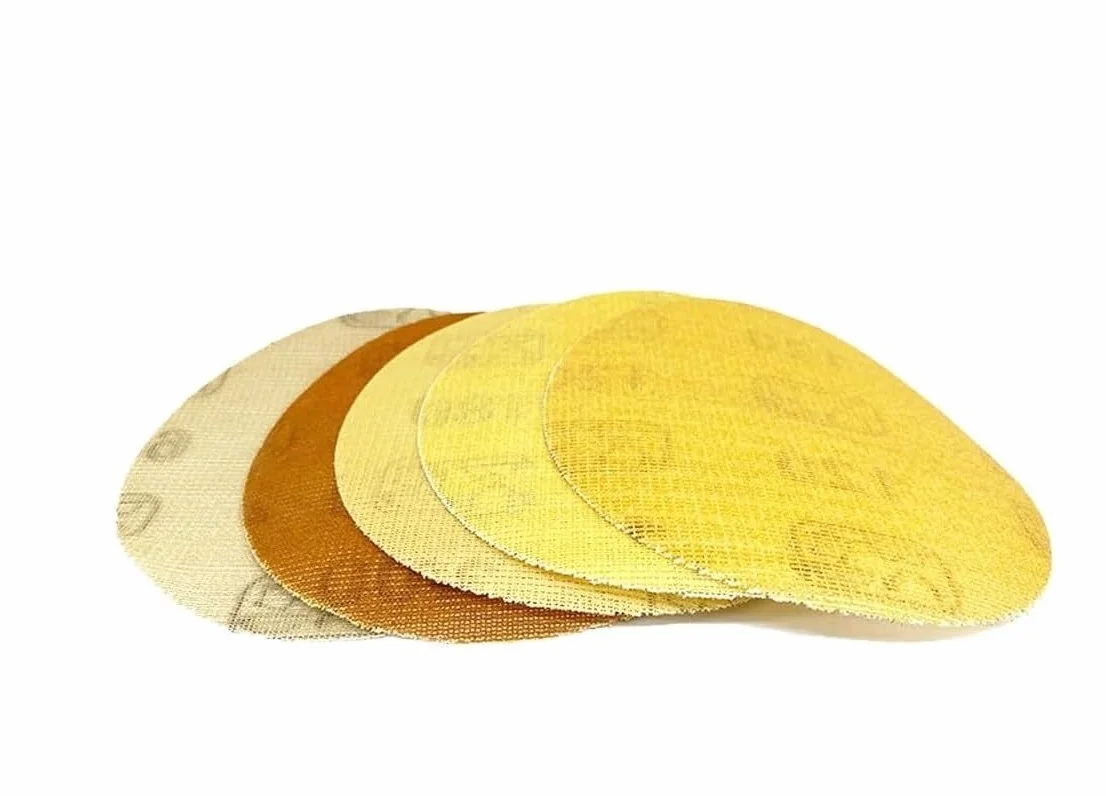 Tarcze szlifierskie z siatką 125 mm — 5-calowe podkładki szlifierskie z haczykiem i pętelką do szlifowania bezpyłowego — ziarnistość 60–3000(120grit 50pcs)