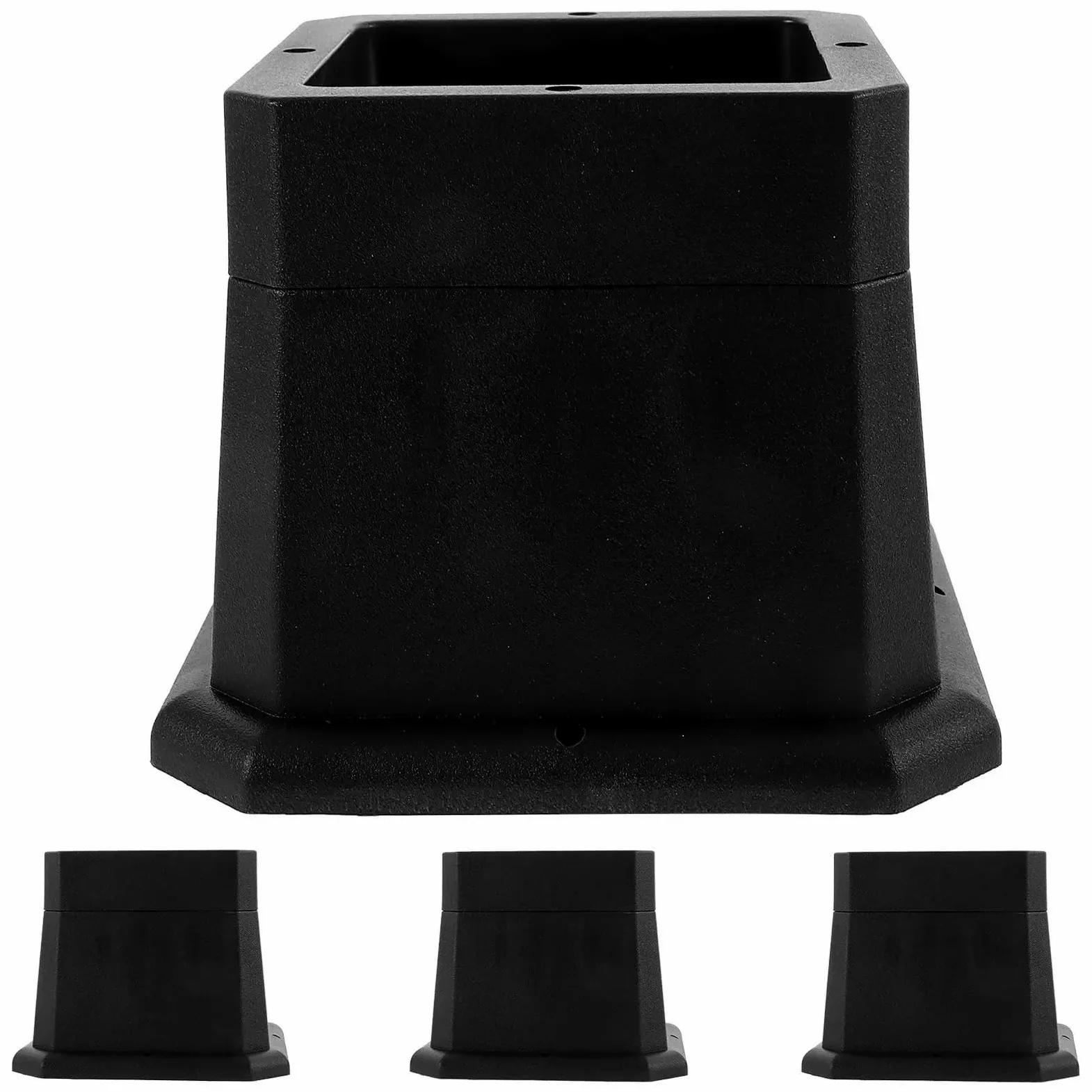 4 Pcs Furniture Risers 3 Inch Heightening Pads For Bed Legs Chair Table Desk Feet Lifter Pad Sofa Raiser Storage