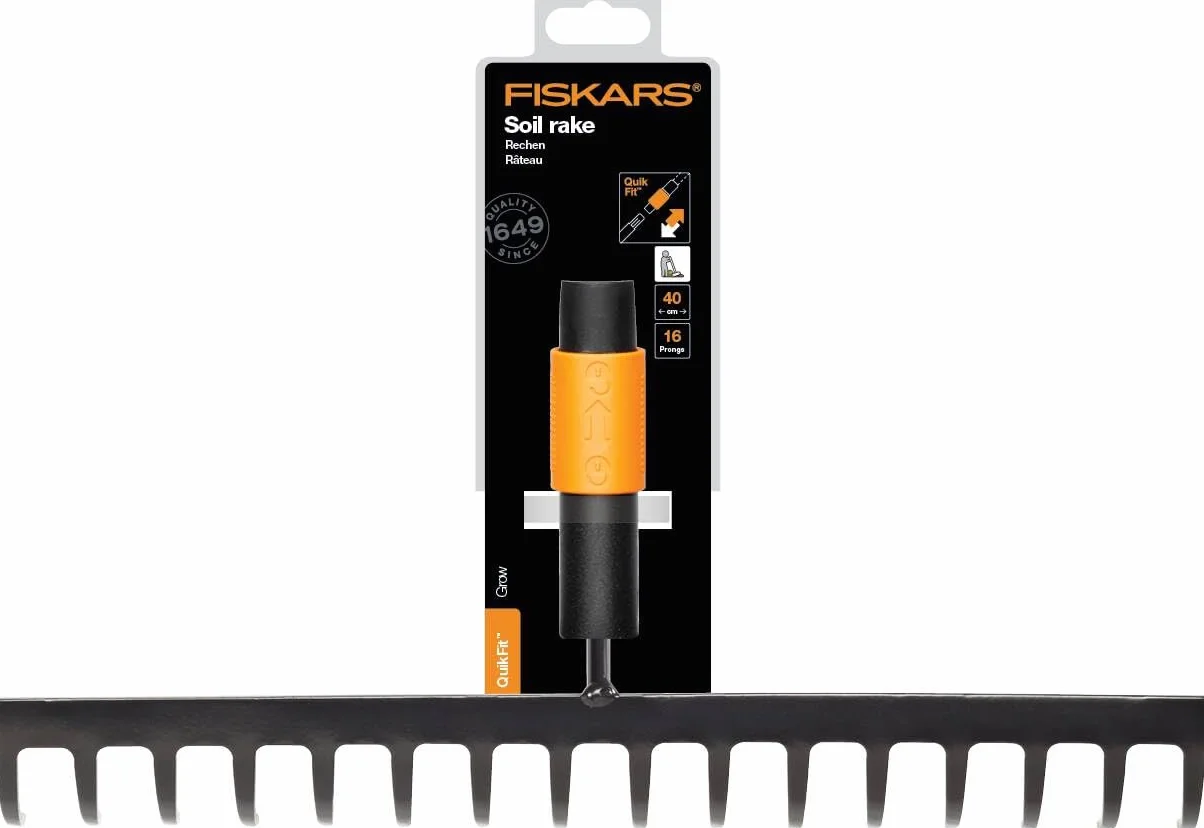 Fiskars Grabie 16-zębne 40 cm Hartowana Stal QuikFit